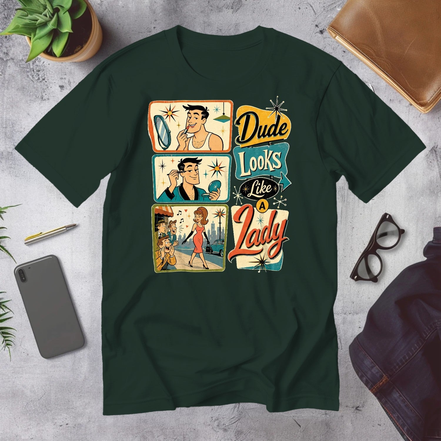 Mega Tees — Forest Green