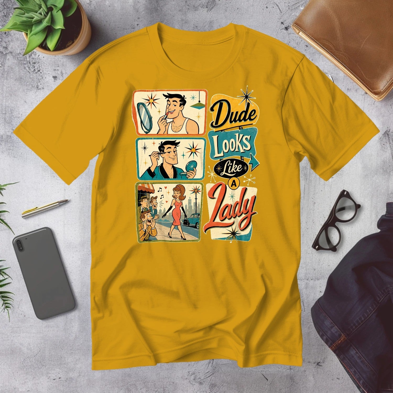 Mega Tees — Gold