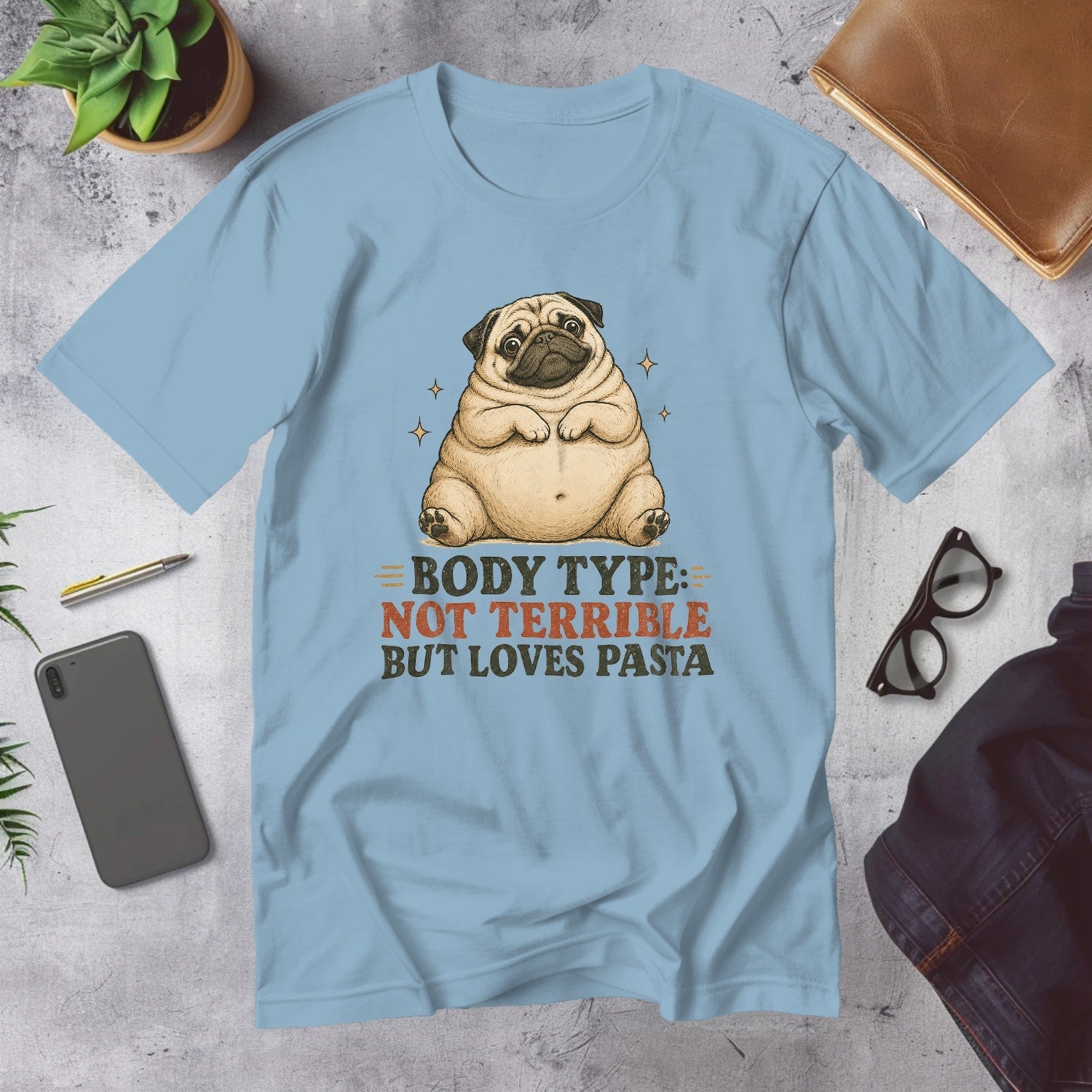 Mega Tees — Light Blue