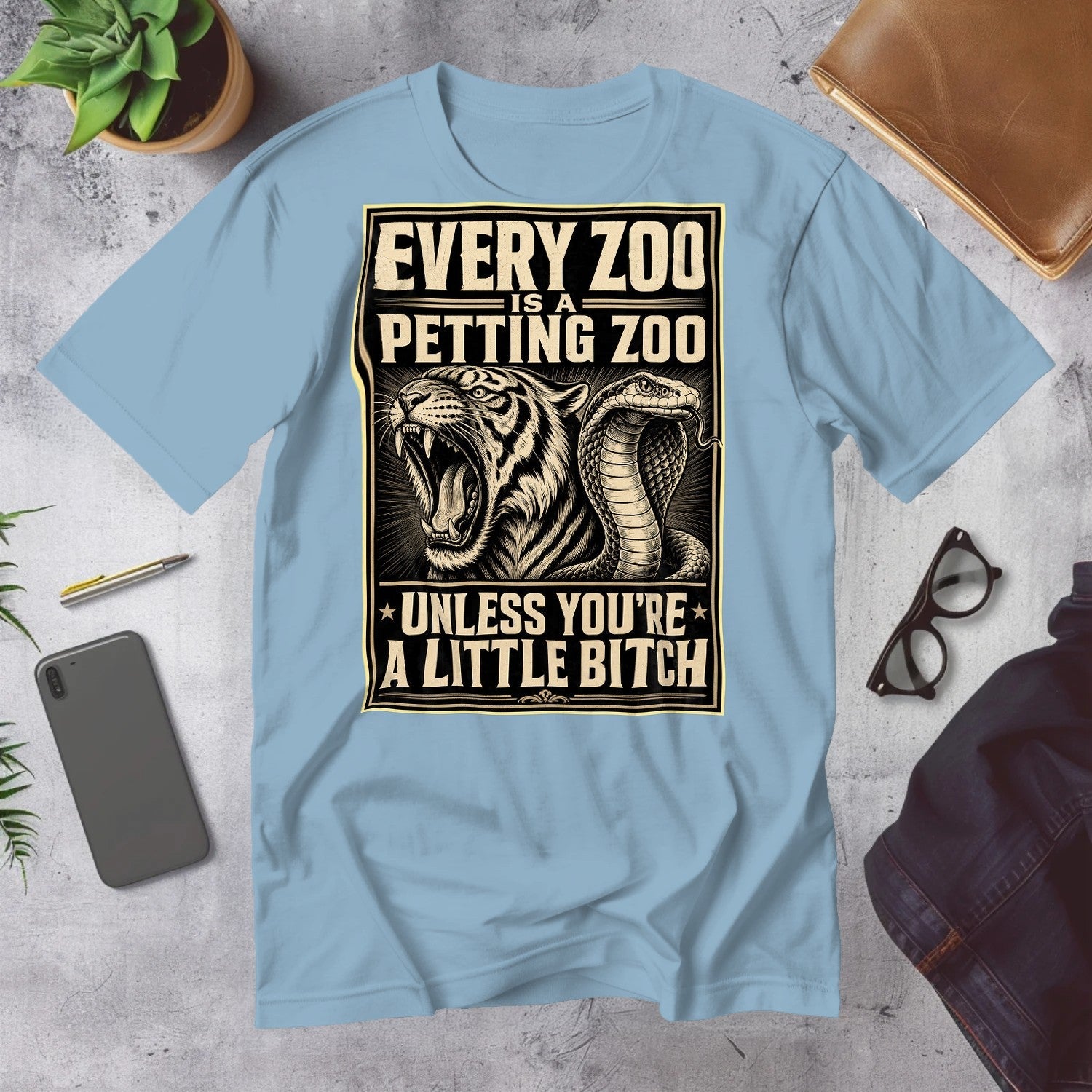 Mega Tees — Light Blue