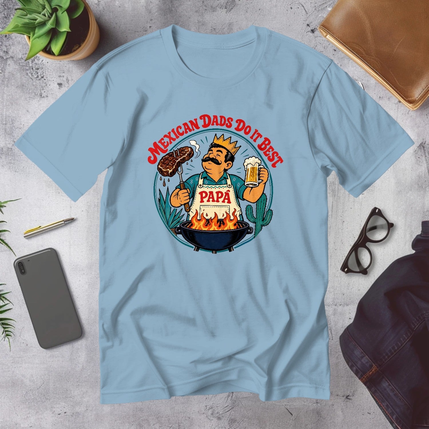 Mega Tees — Light Blue