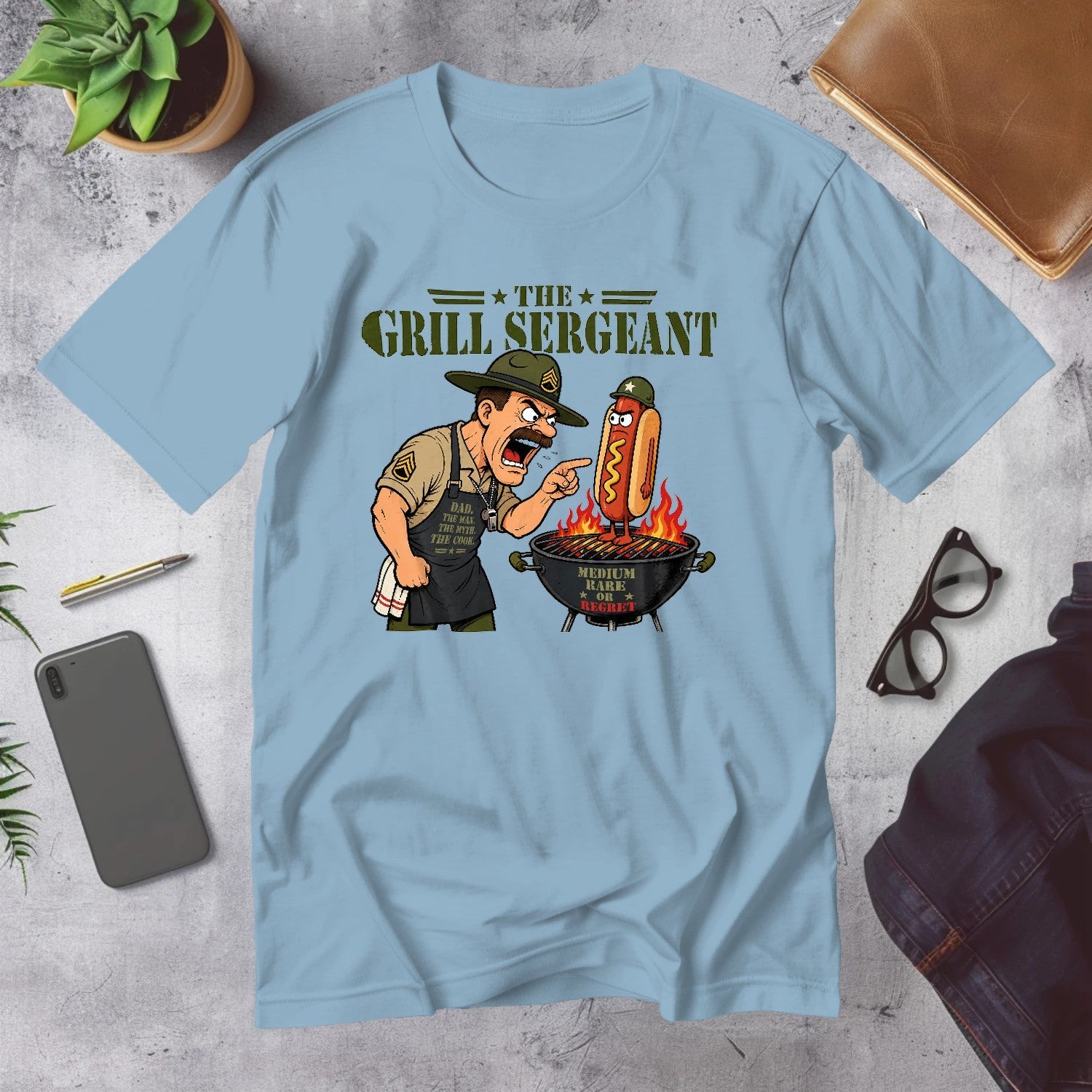 Mega Tees — Light Blue