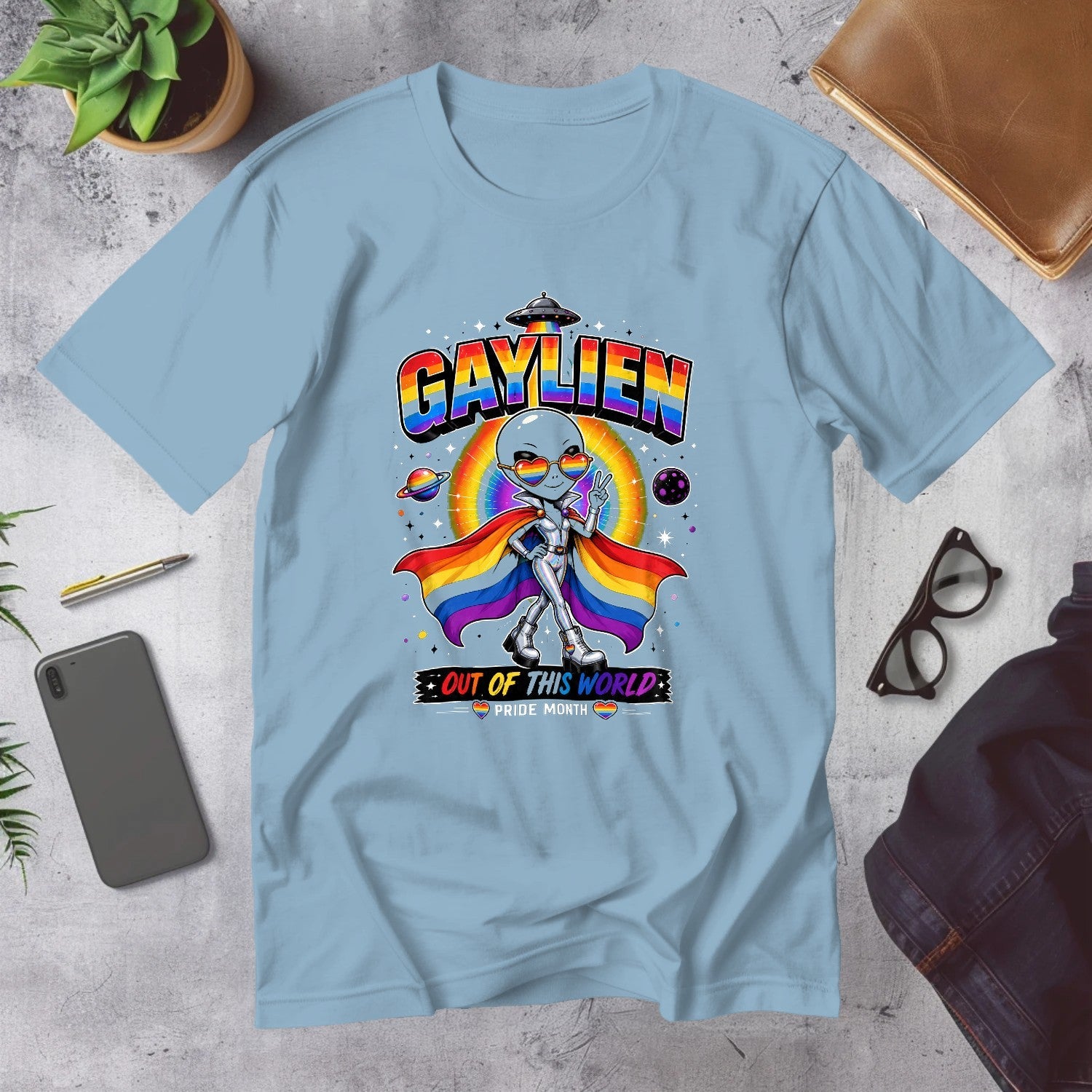 Mega Tees — Light Blue