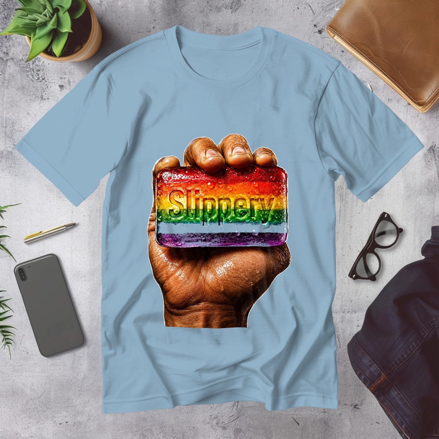 Mega Tees — Light Blue