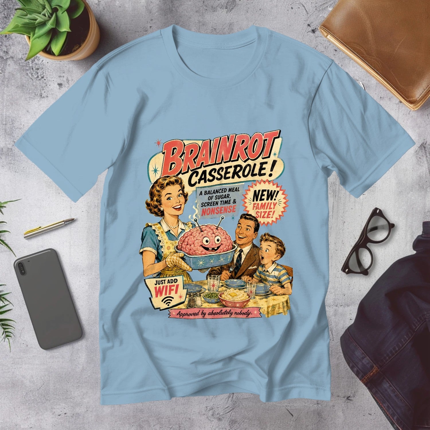 Mega Tees — Light Blue