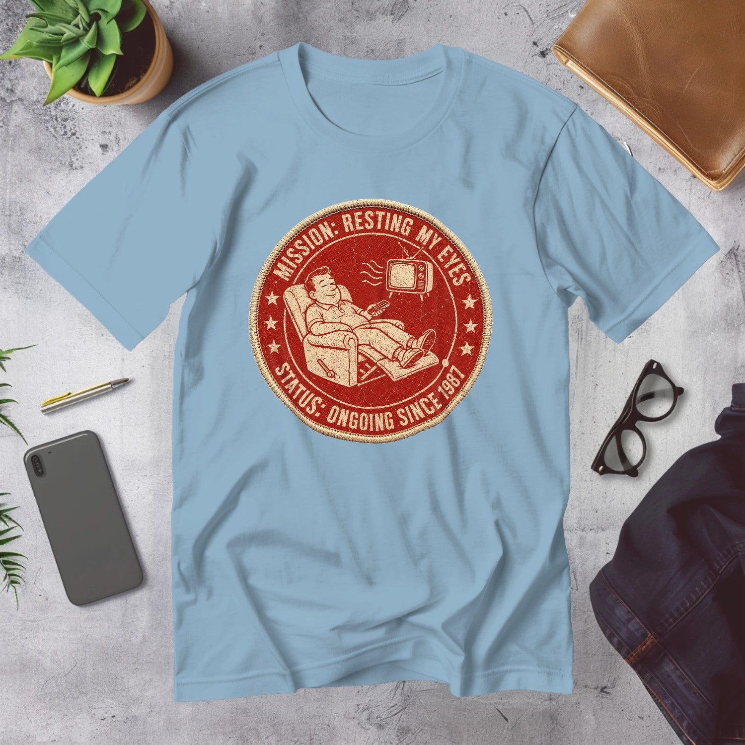 Mega Tees — Light Blue