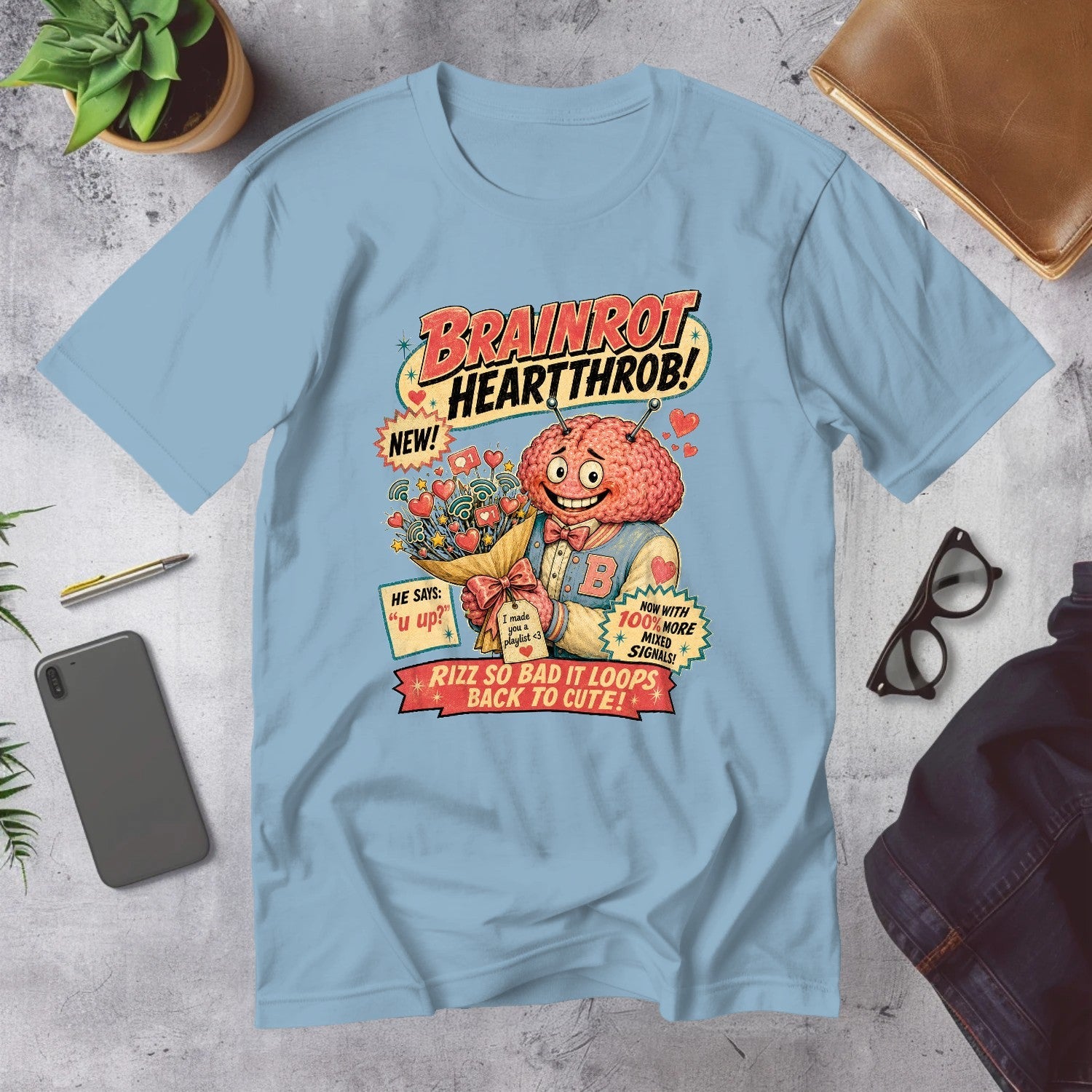 Mega Tees — Light Blue