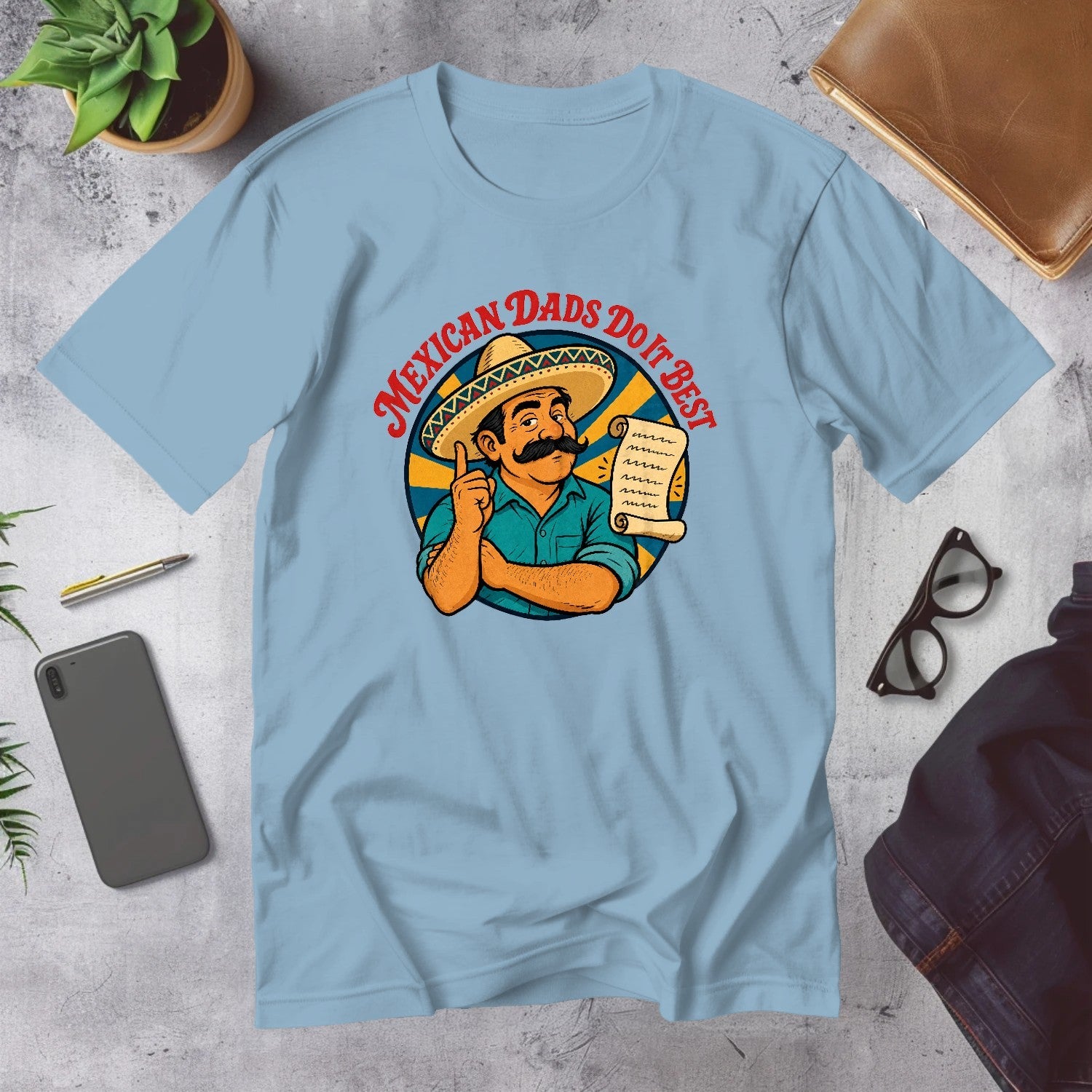 Mega Tees — Light Blue