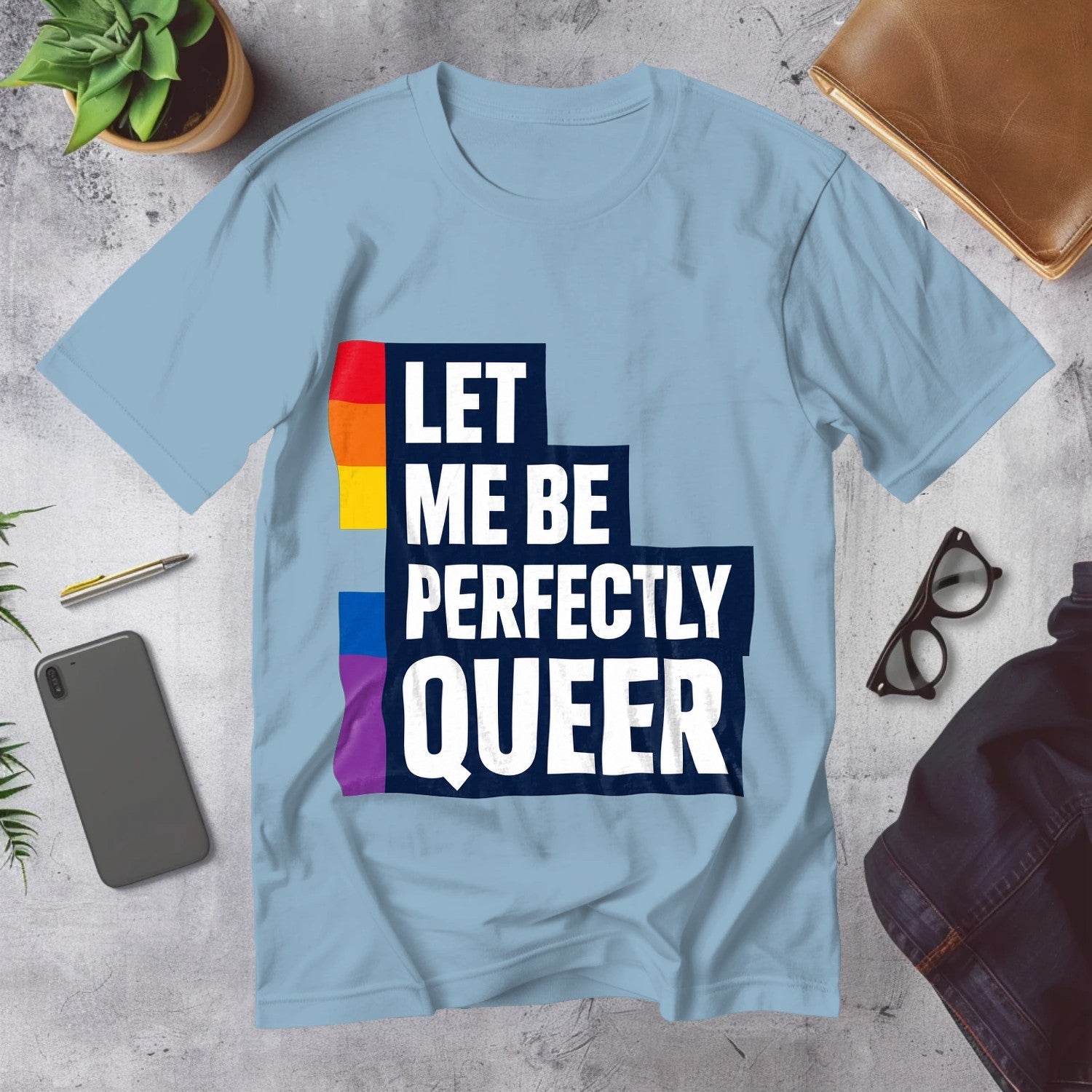 Mega Tees — Light Blue