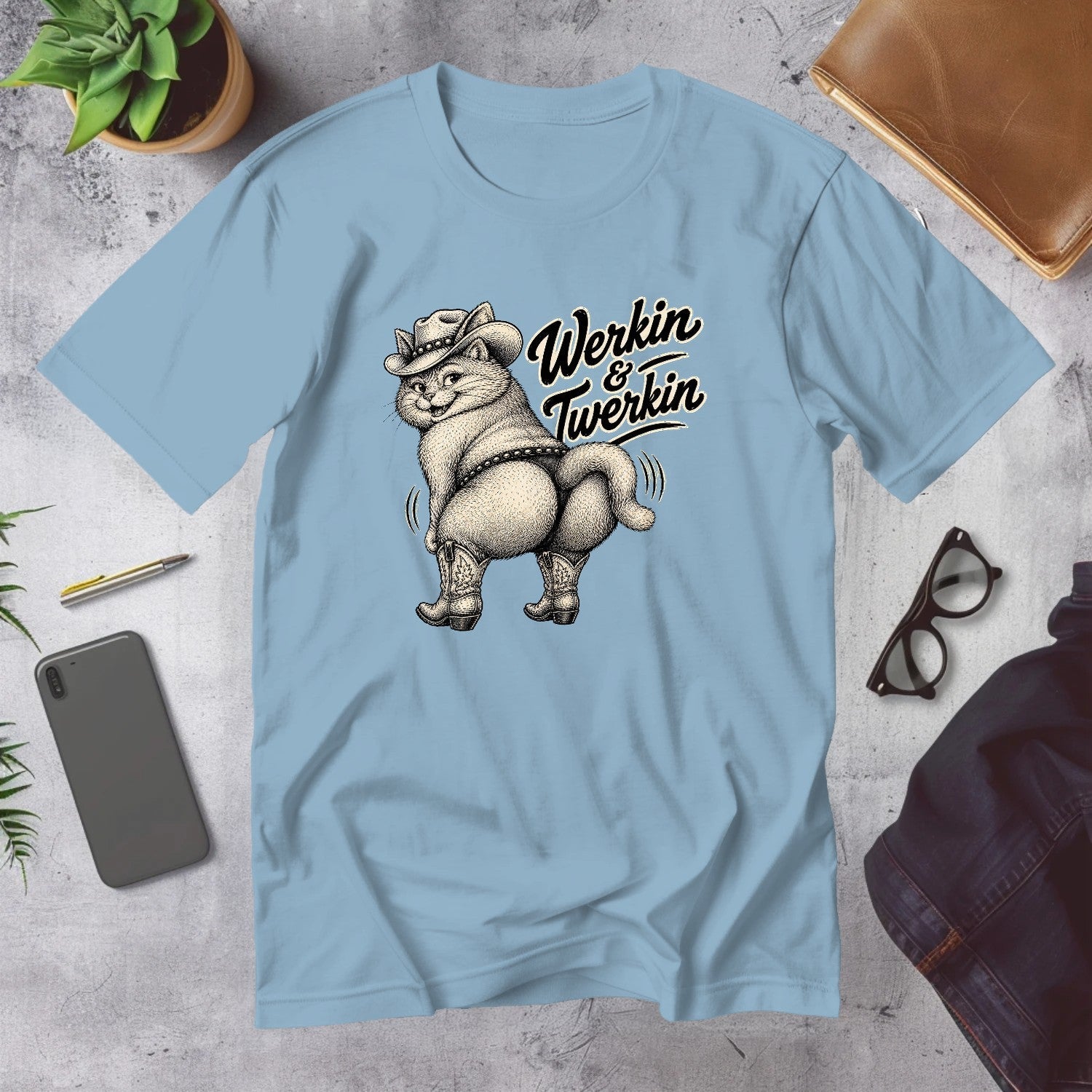 Mega Tees — Light Blue