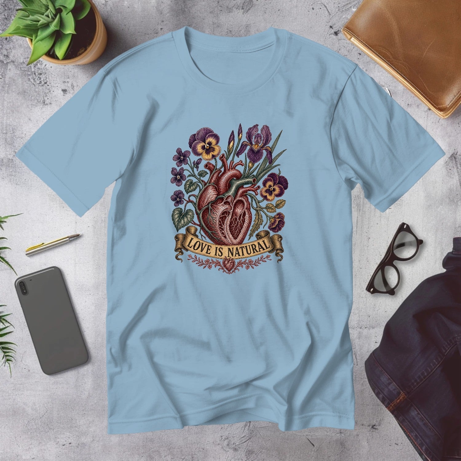 Mega Tees — Light Blue