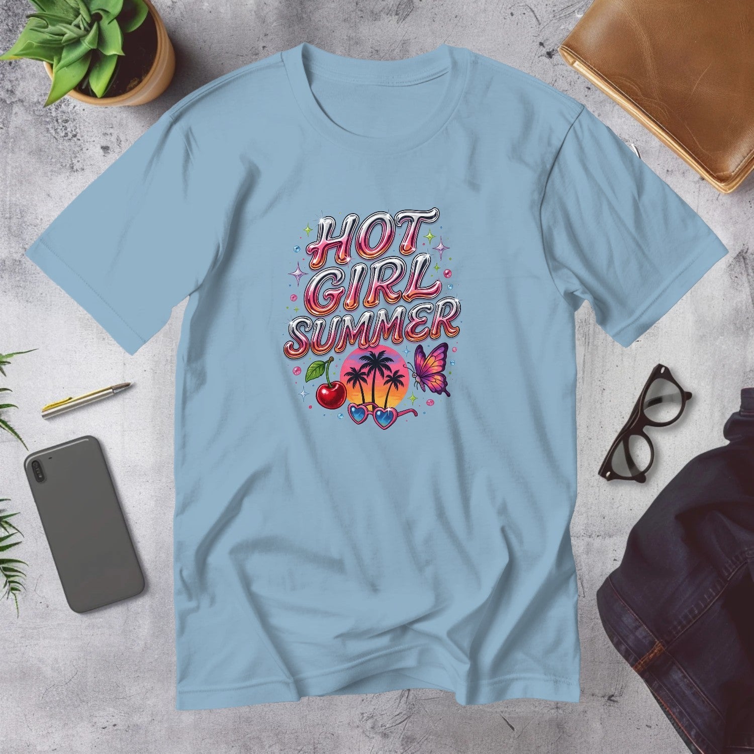 Mega Tees — Light Blue