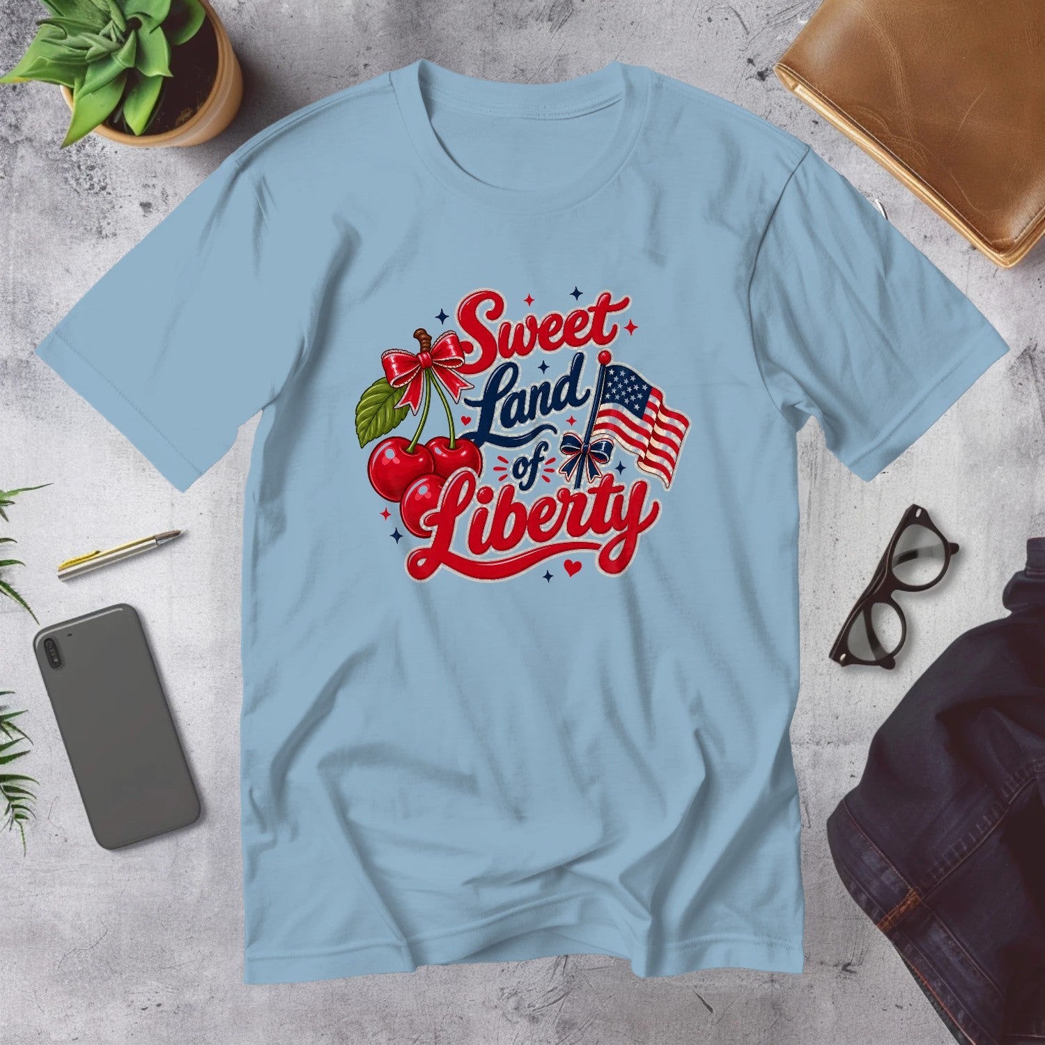 Mega Tees — Light Blue