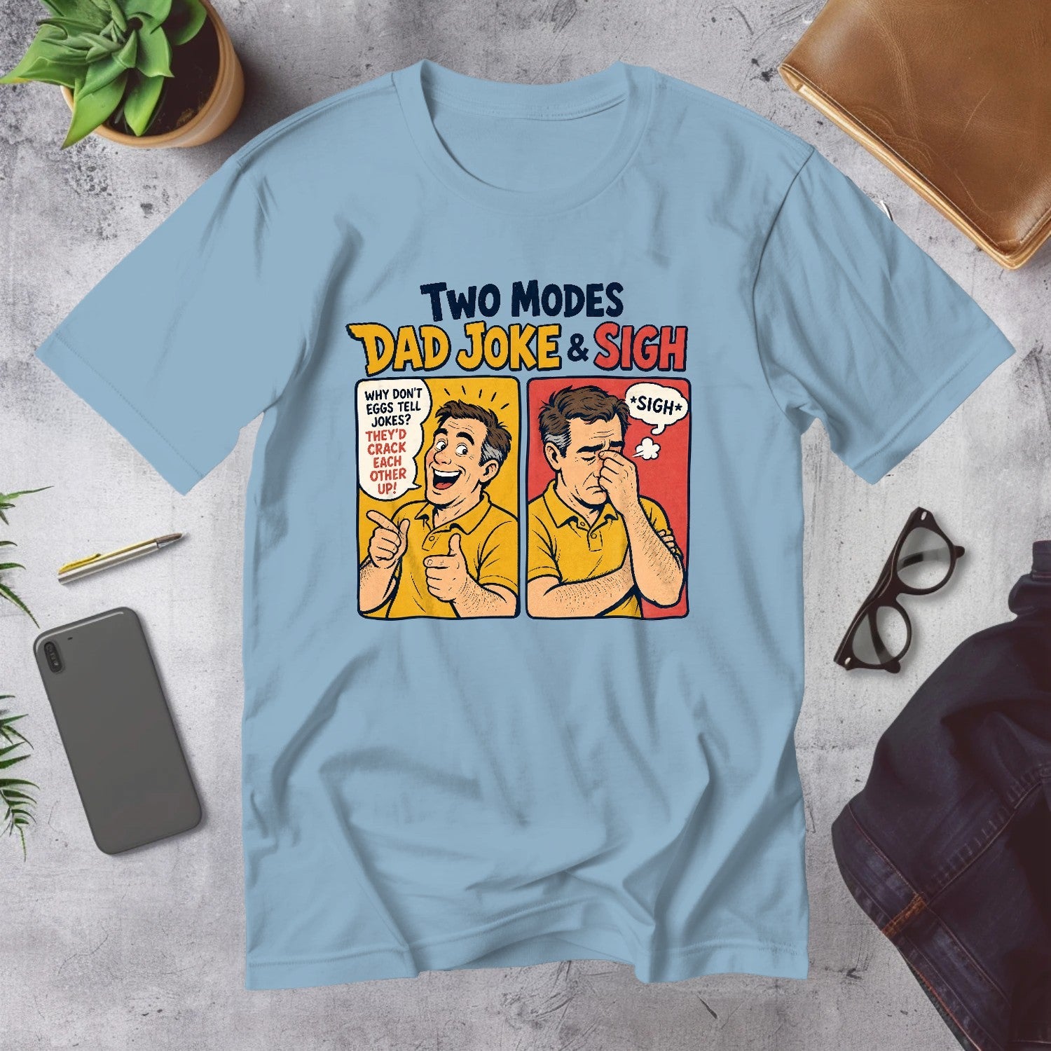 Mega Tees — Light Blue