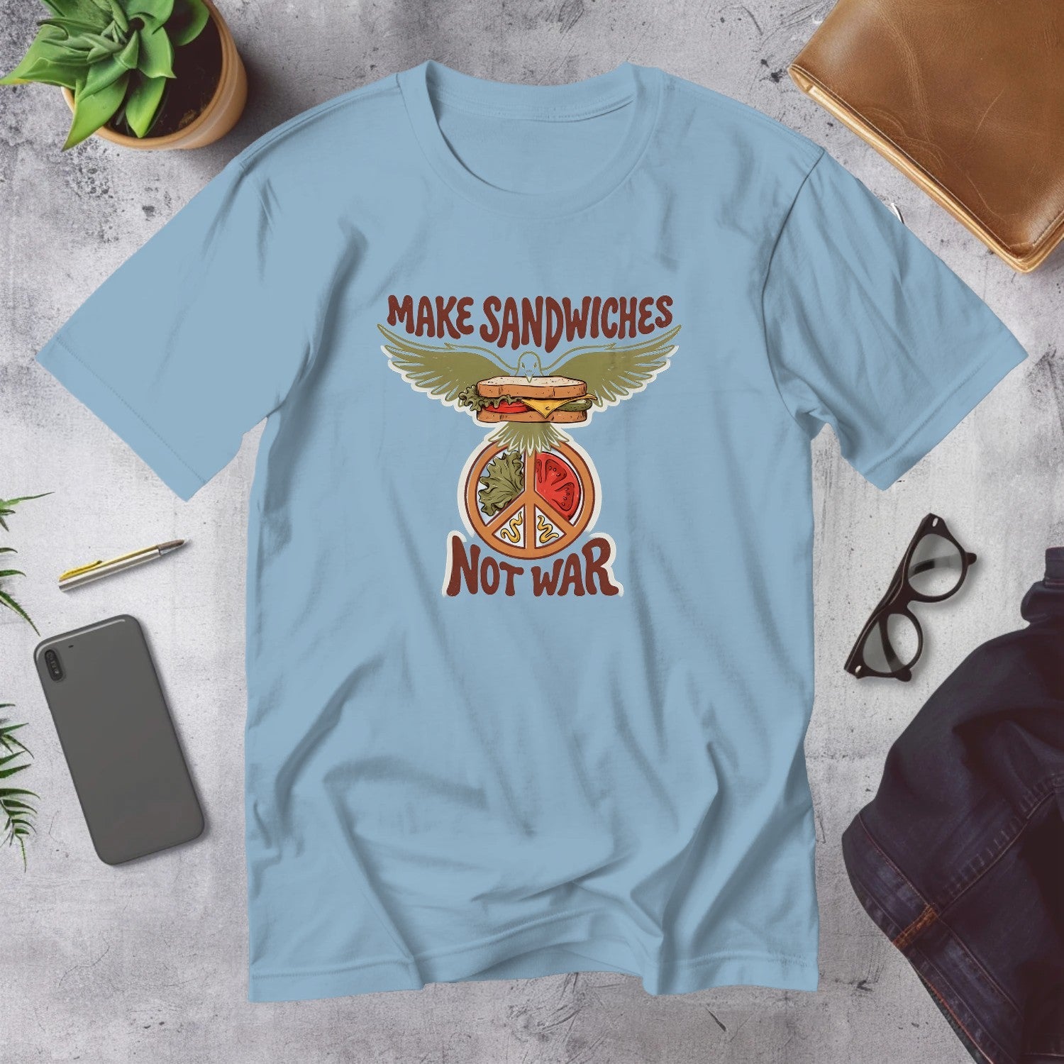 Mega Tees — Light Blue