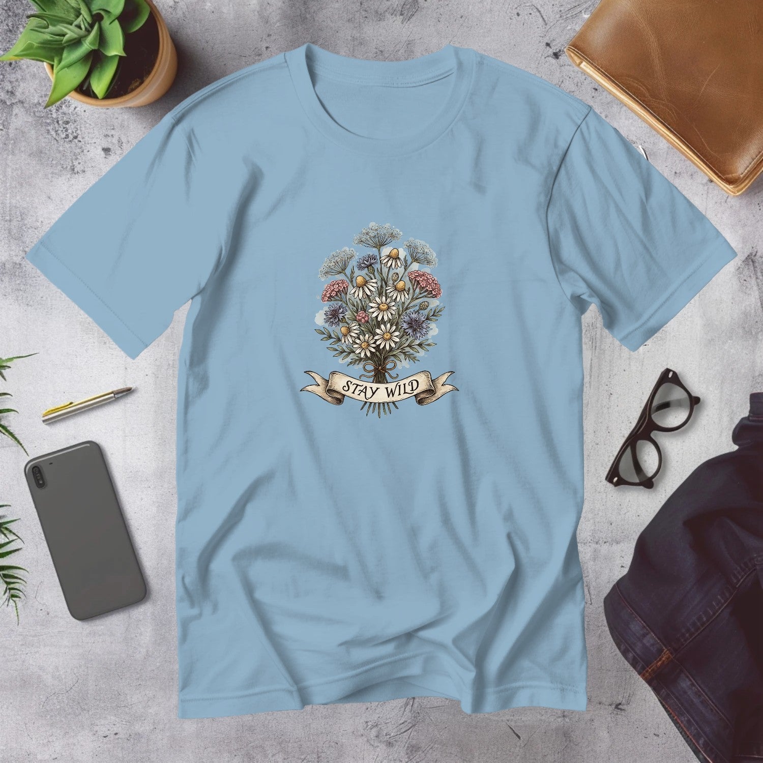 Mega Tees — Light Blue