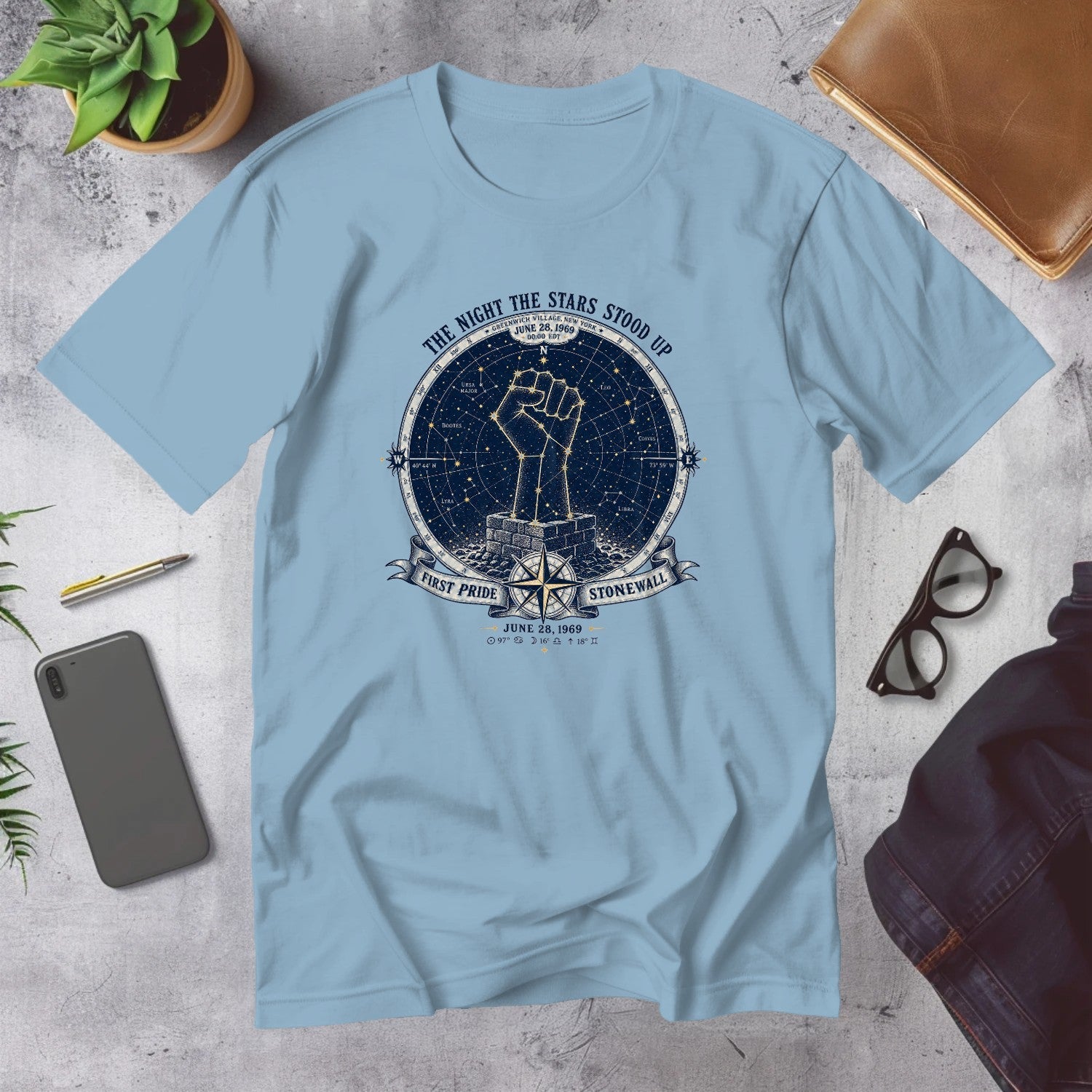 Mega Tees — Light Blue