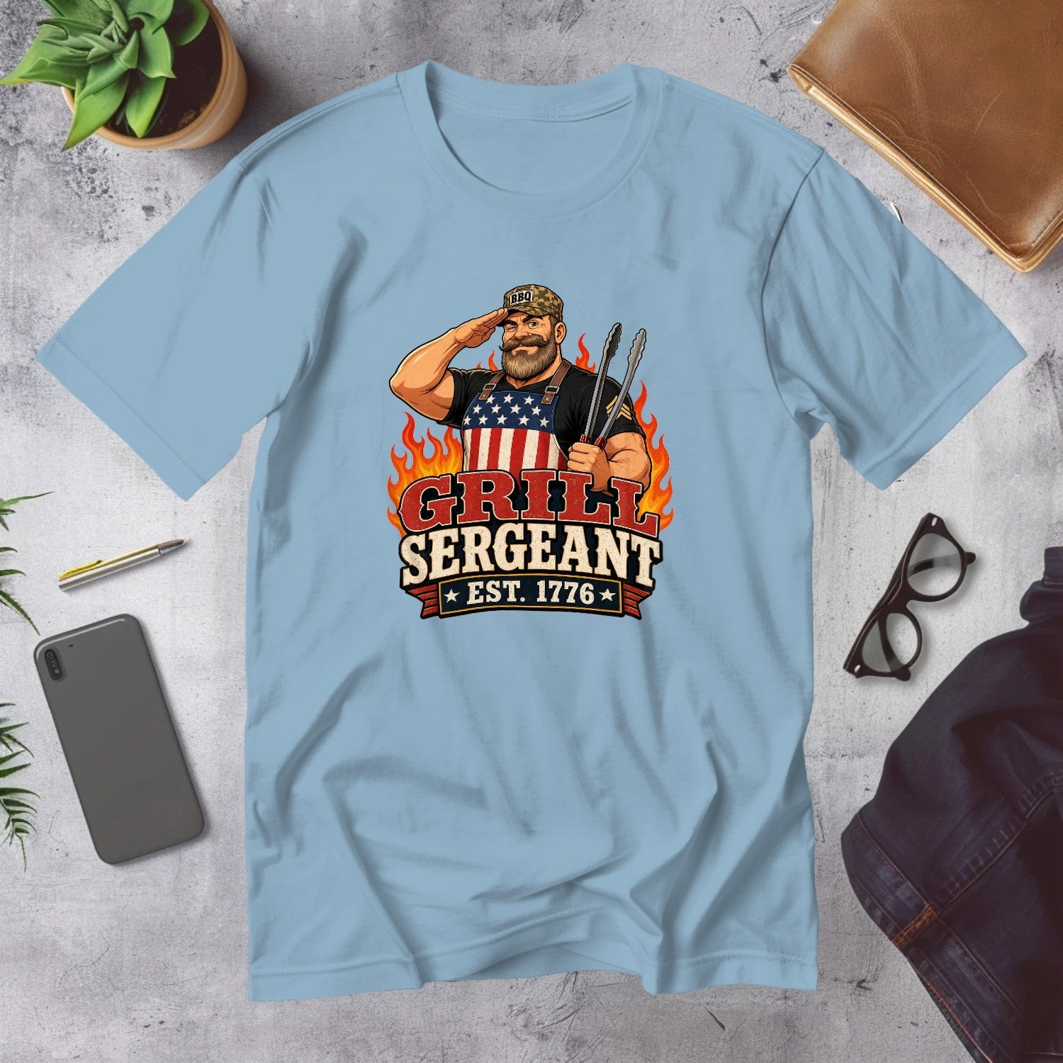 Mega Tees — Light Blue