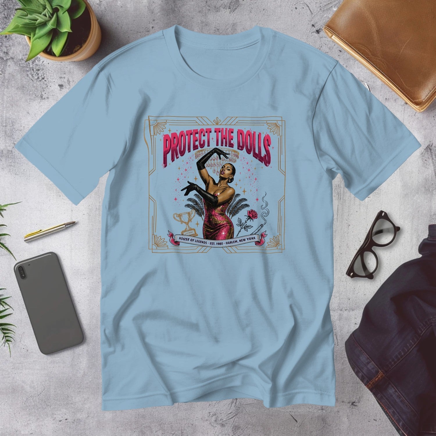 Mega Tees — Light Blue