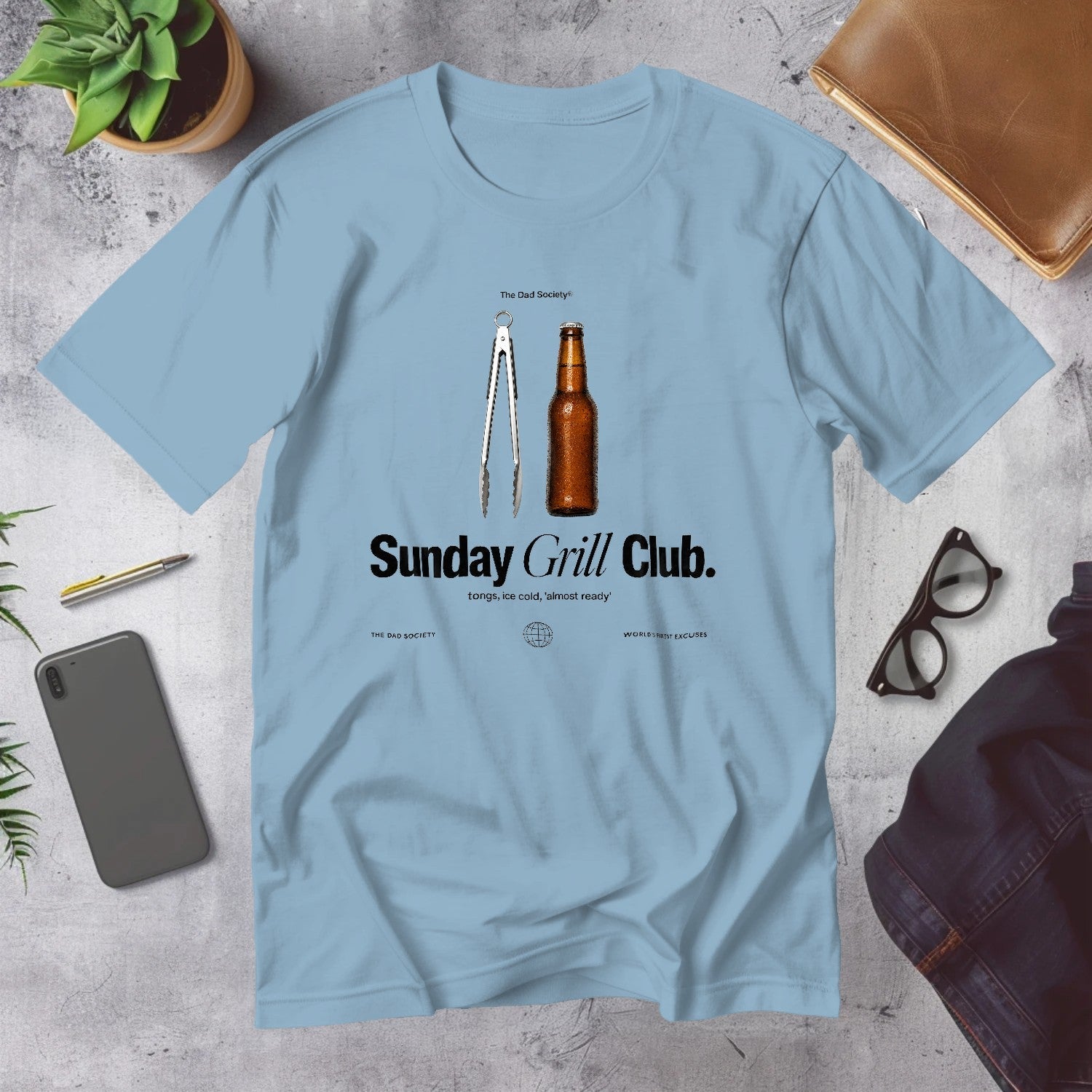Mega Tees — Light Blue