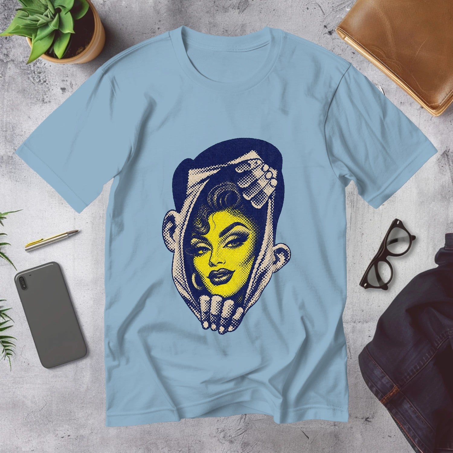 Mega Tees — Light Blue