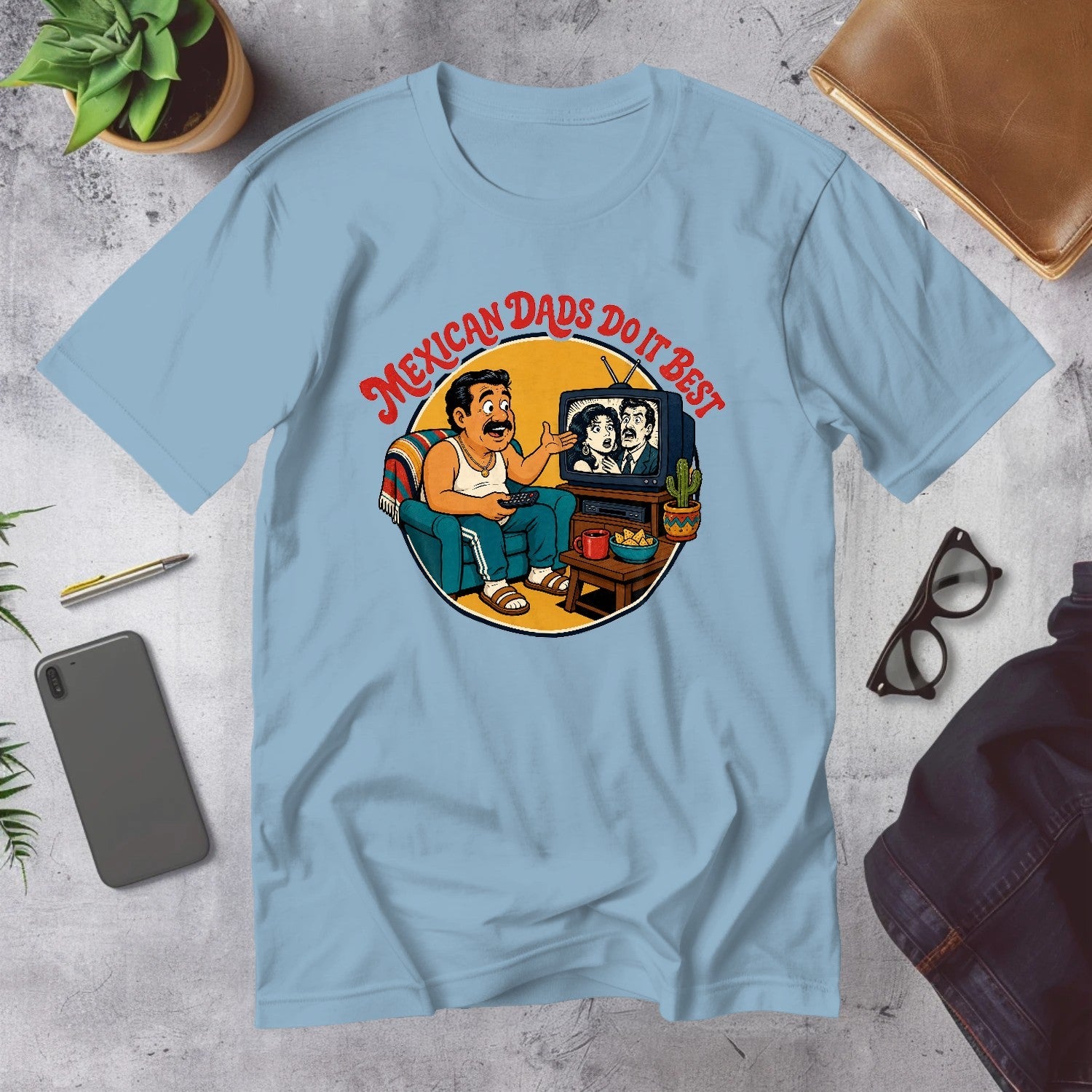 Mega Tees — Light Blue