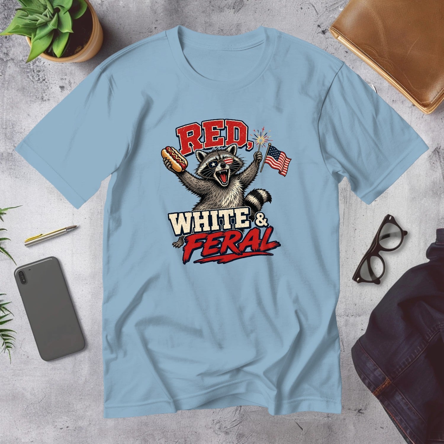 Mega Tees — Light Blue