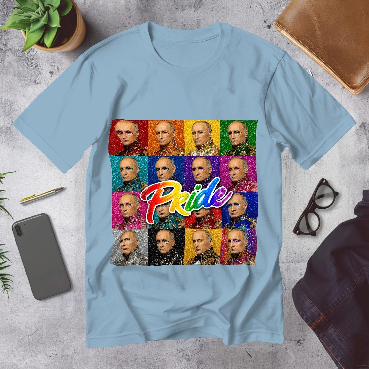 Mega Tees — Light Blue