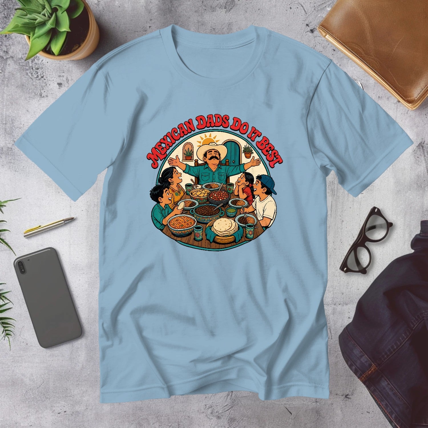 Mega Tees — Light Blue