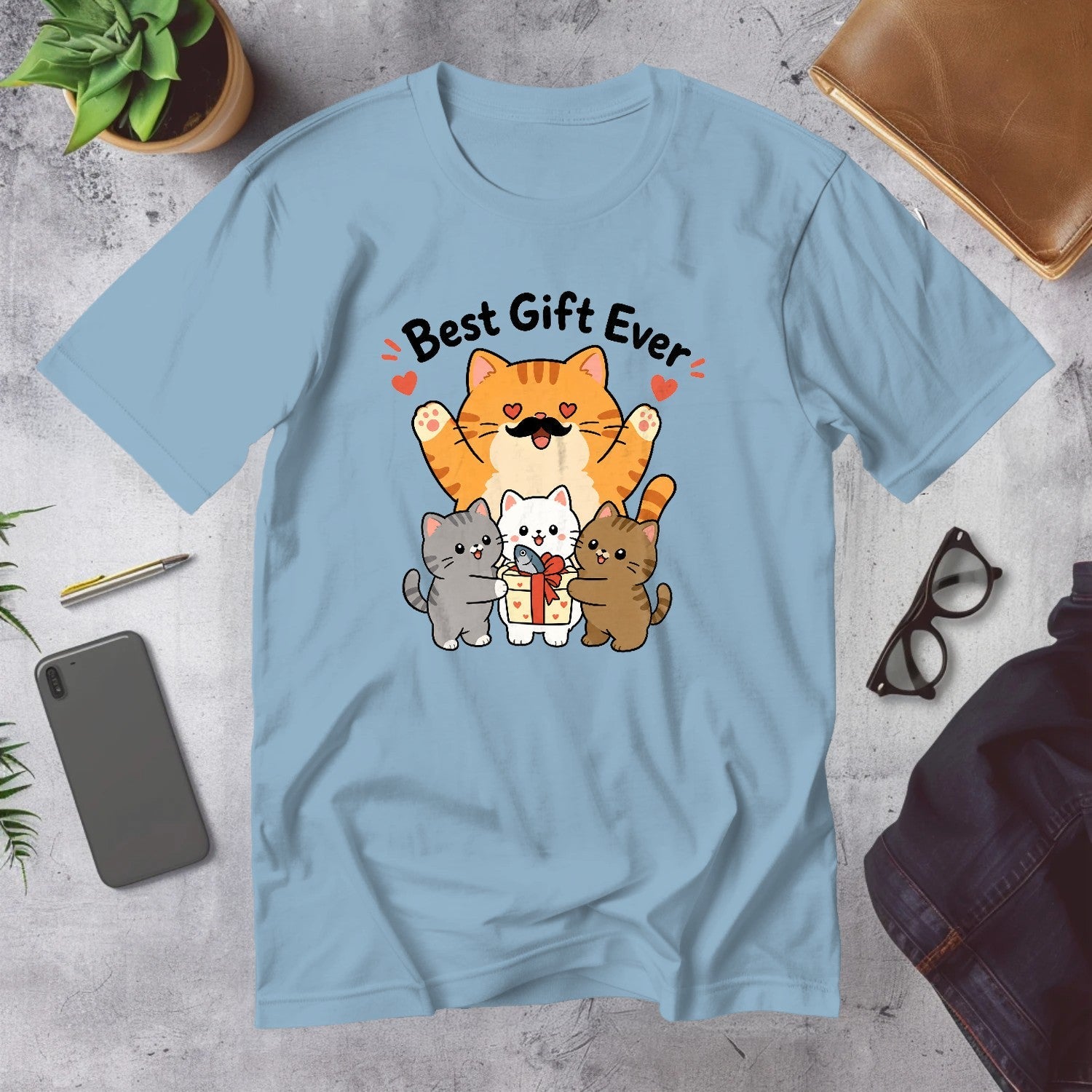 Mega Tees — Light Blue