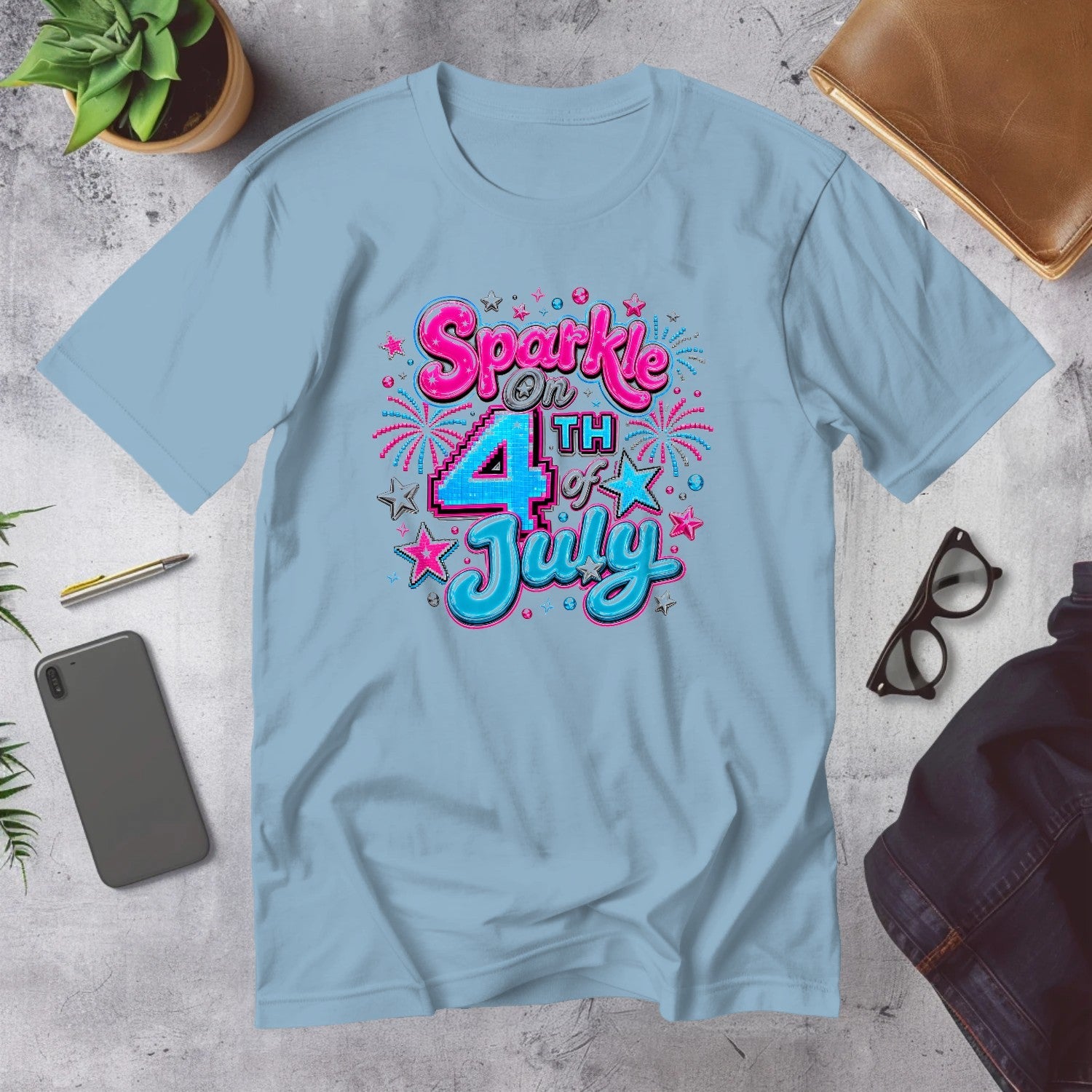 Mega Tees — Light Blue