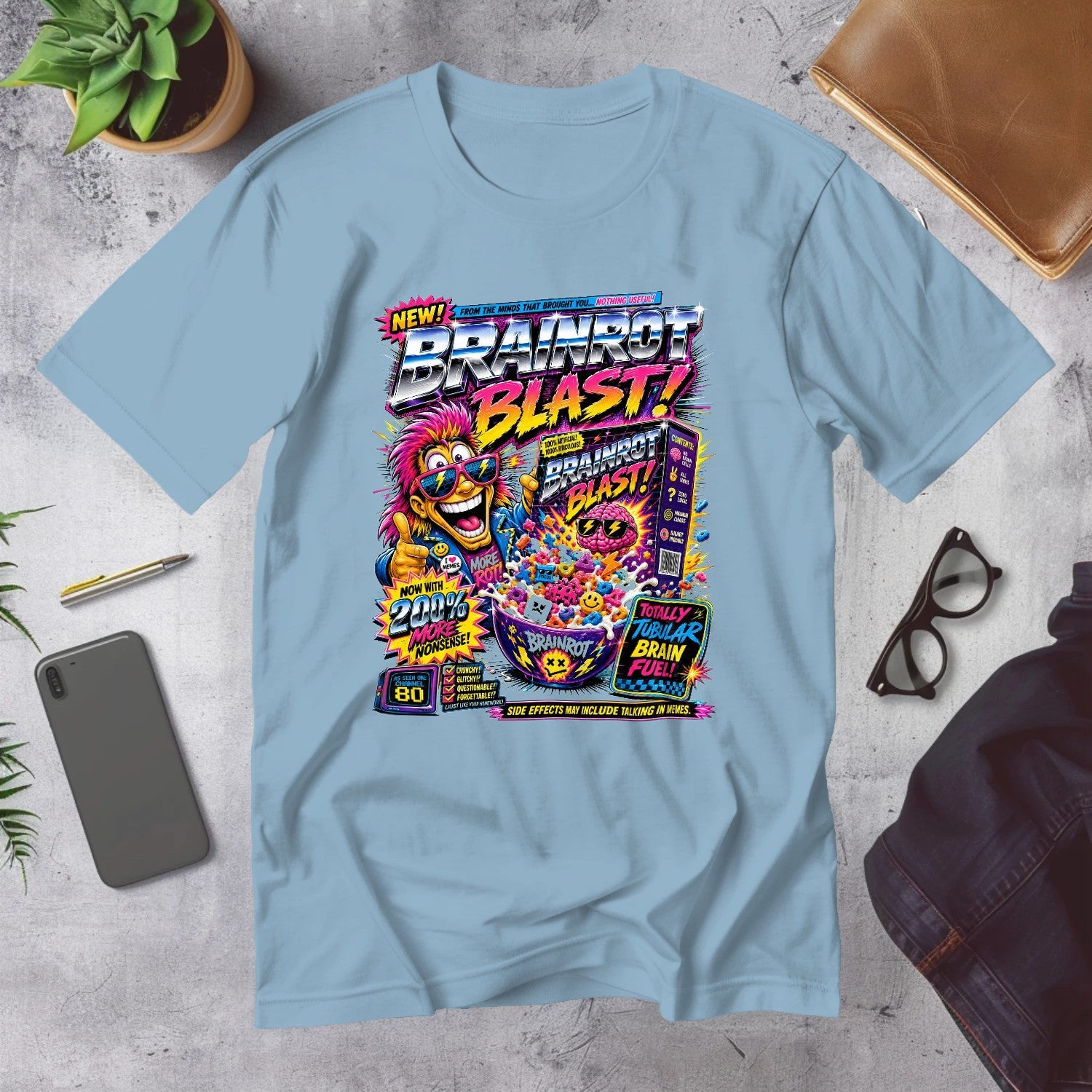 Mega Tees — Light Blue