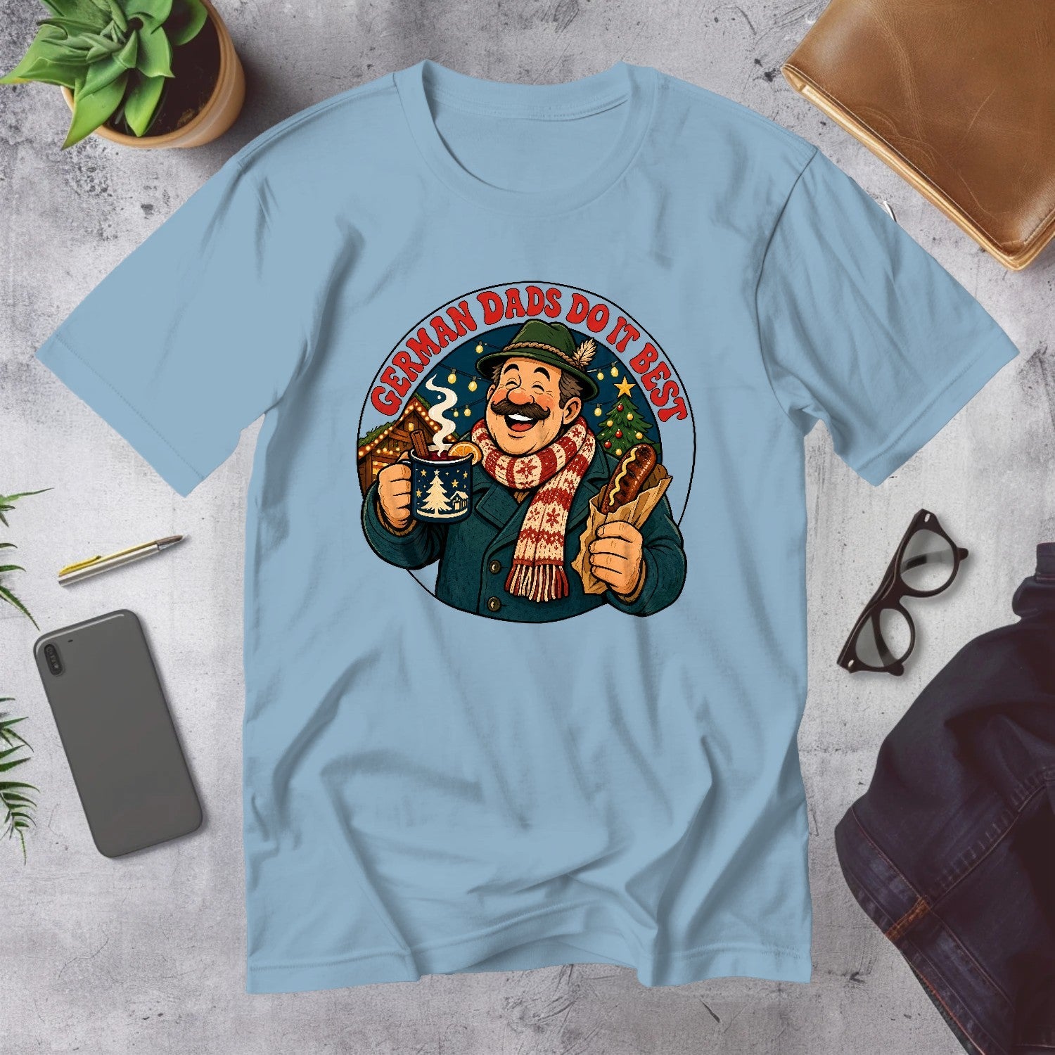 Mega Tees — Light Blue
