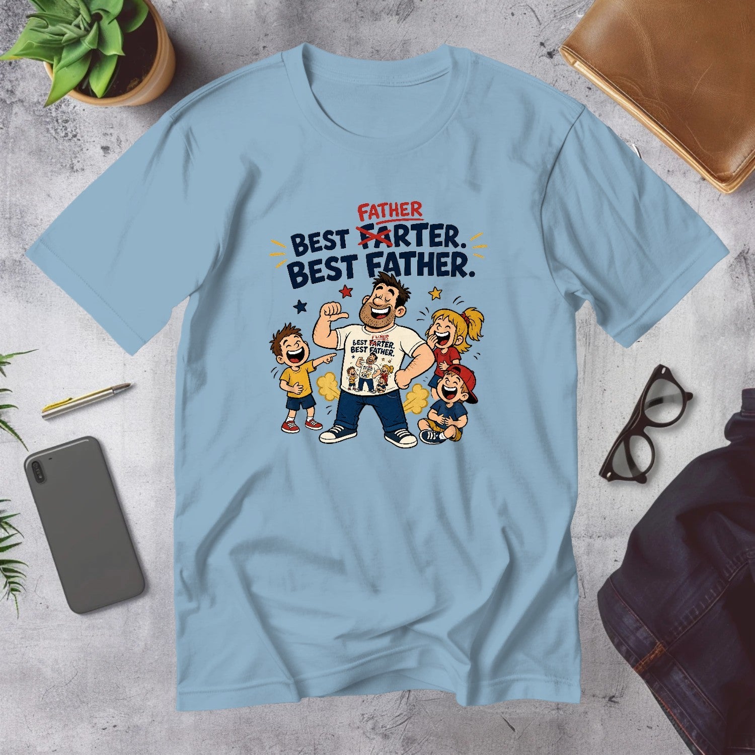 Mega Tees — Light Blue