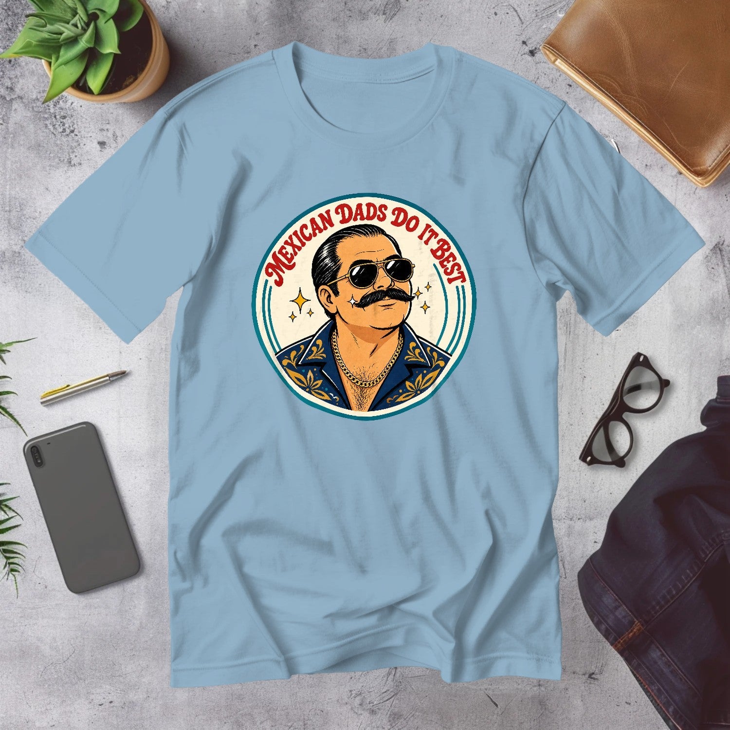 Mega Tees — Light Blue