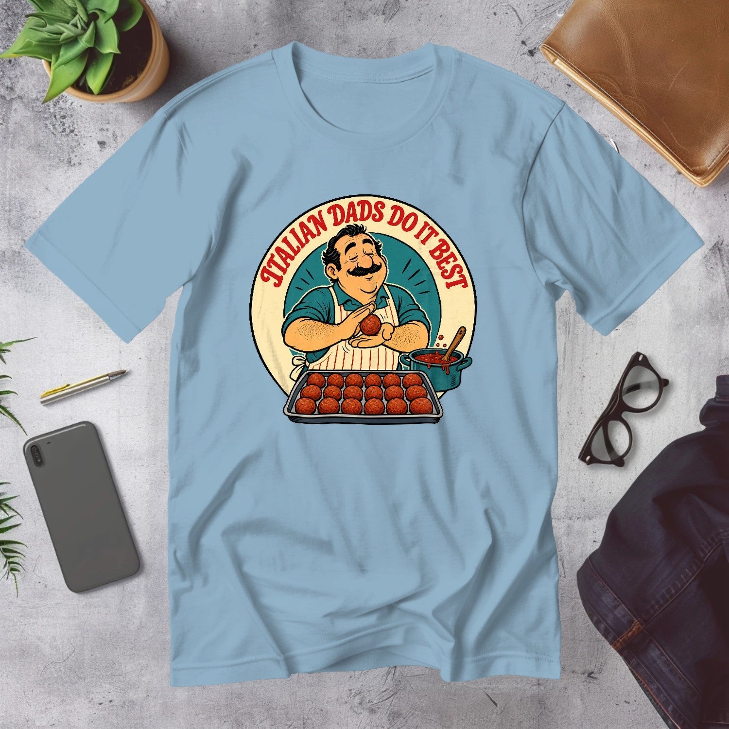 Mega Tees — Light Blue