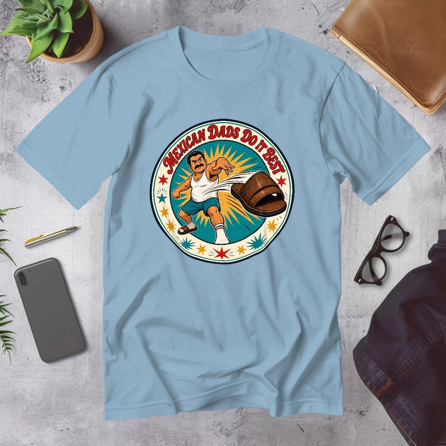 Mega Tees — Light Blue