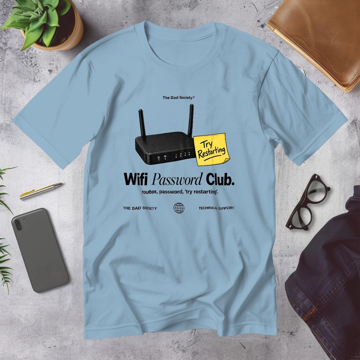 Mega Tees — Light Blue