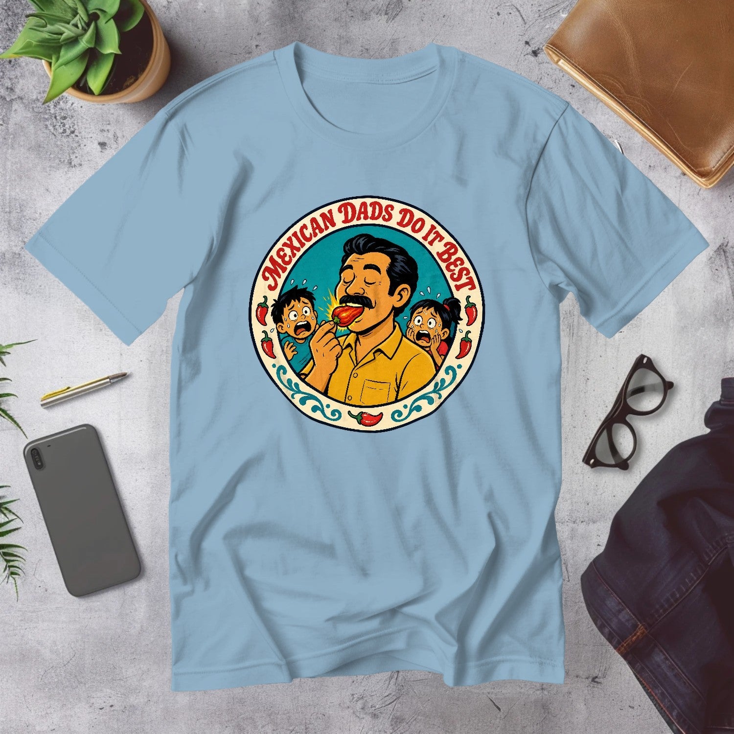 Mega Tees — Light Blue