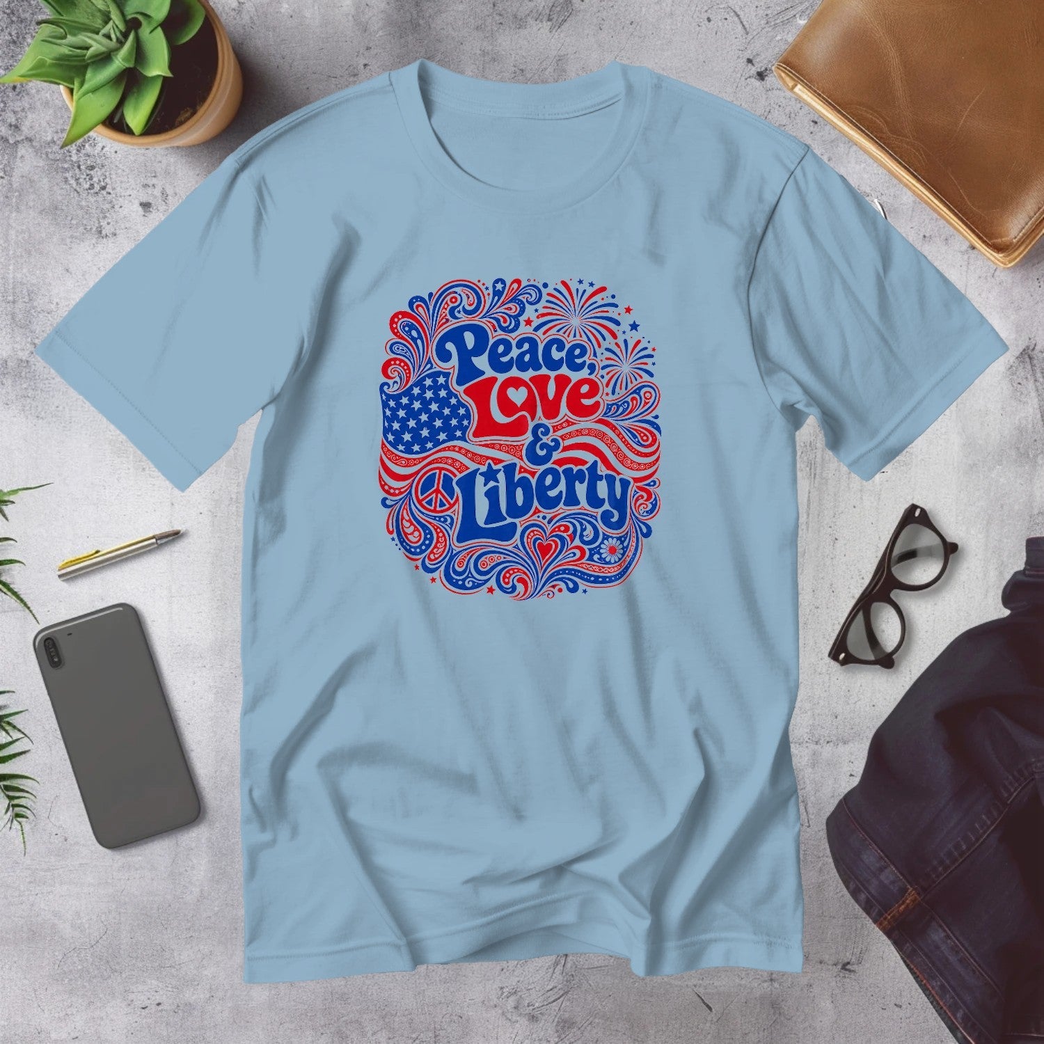 Mega Tees — Light Blue
