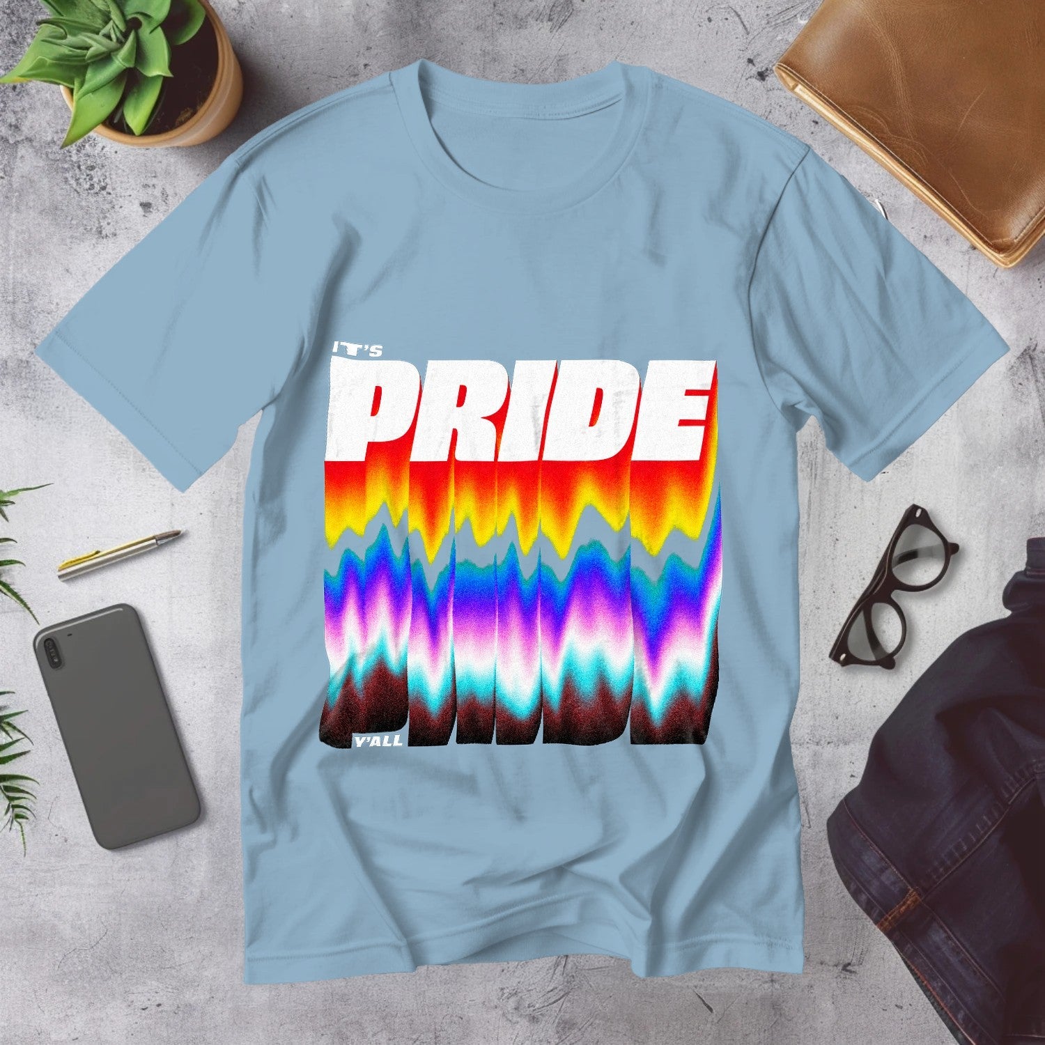 Mega Tees — Light Blue
