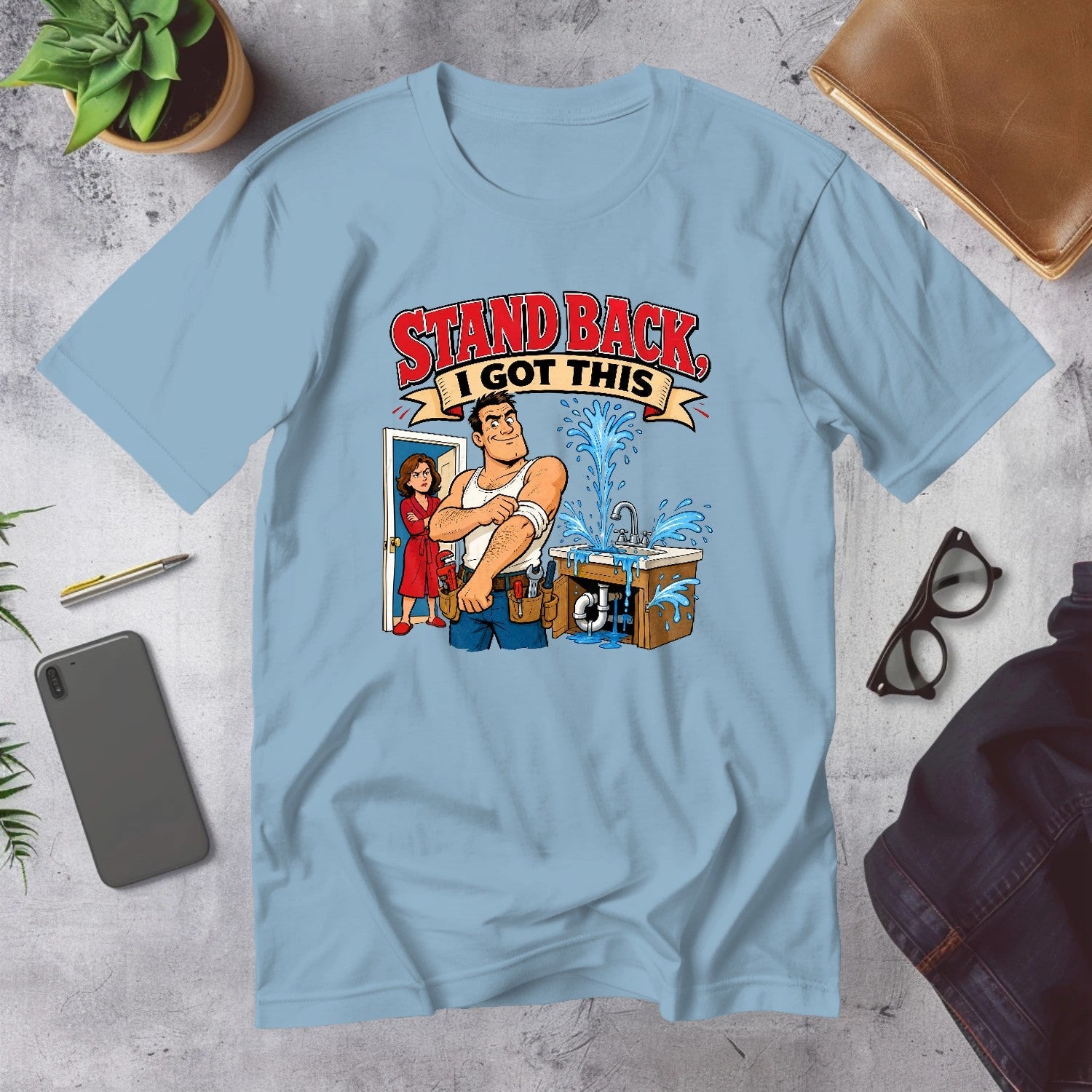 Mega Tees — Light Blue