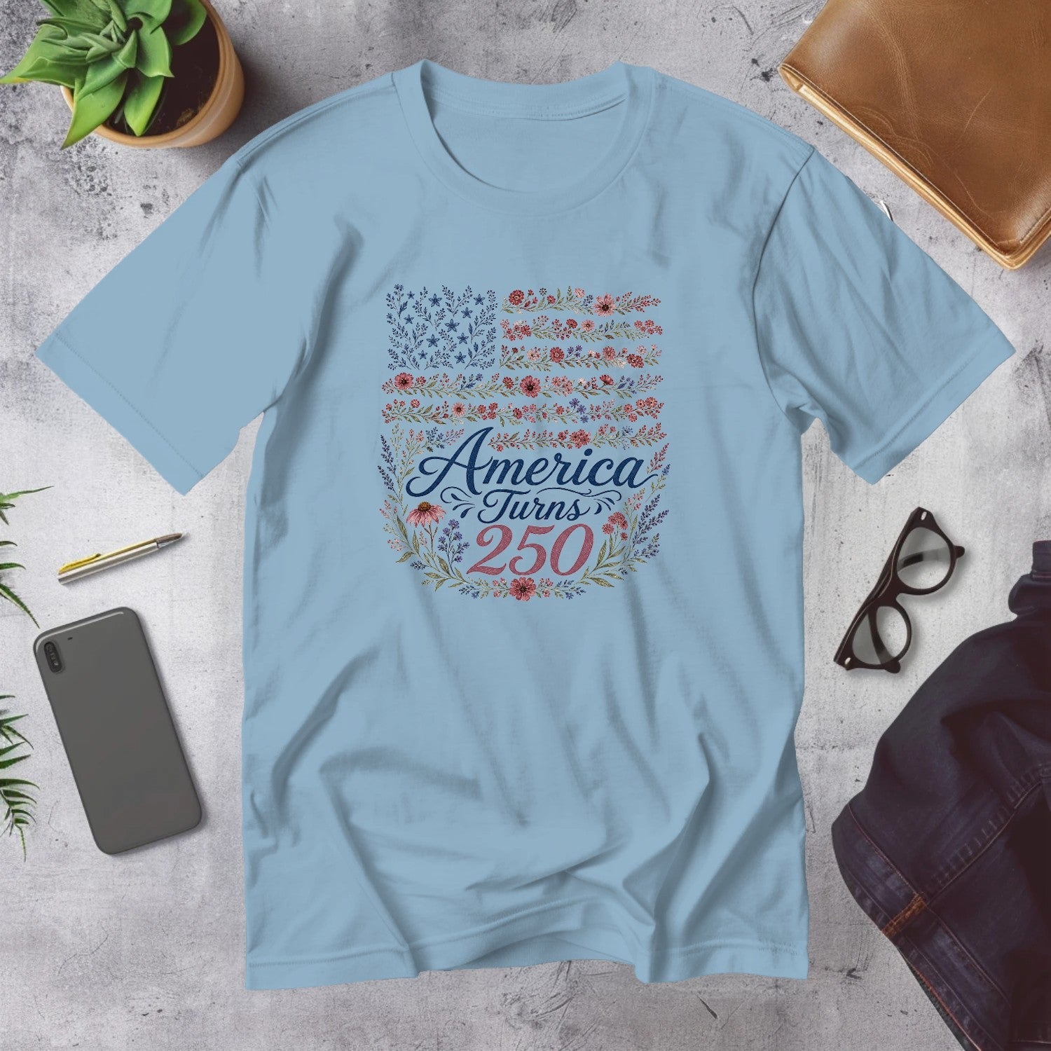 Mega Tees — Light Blue