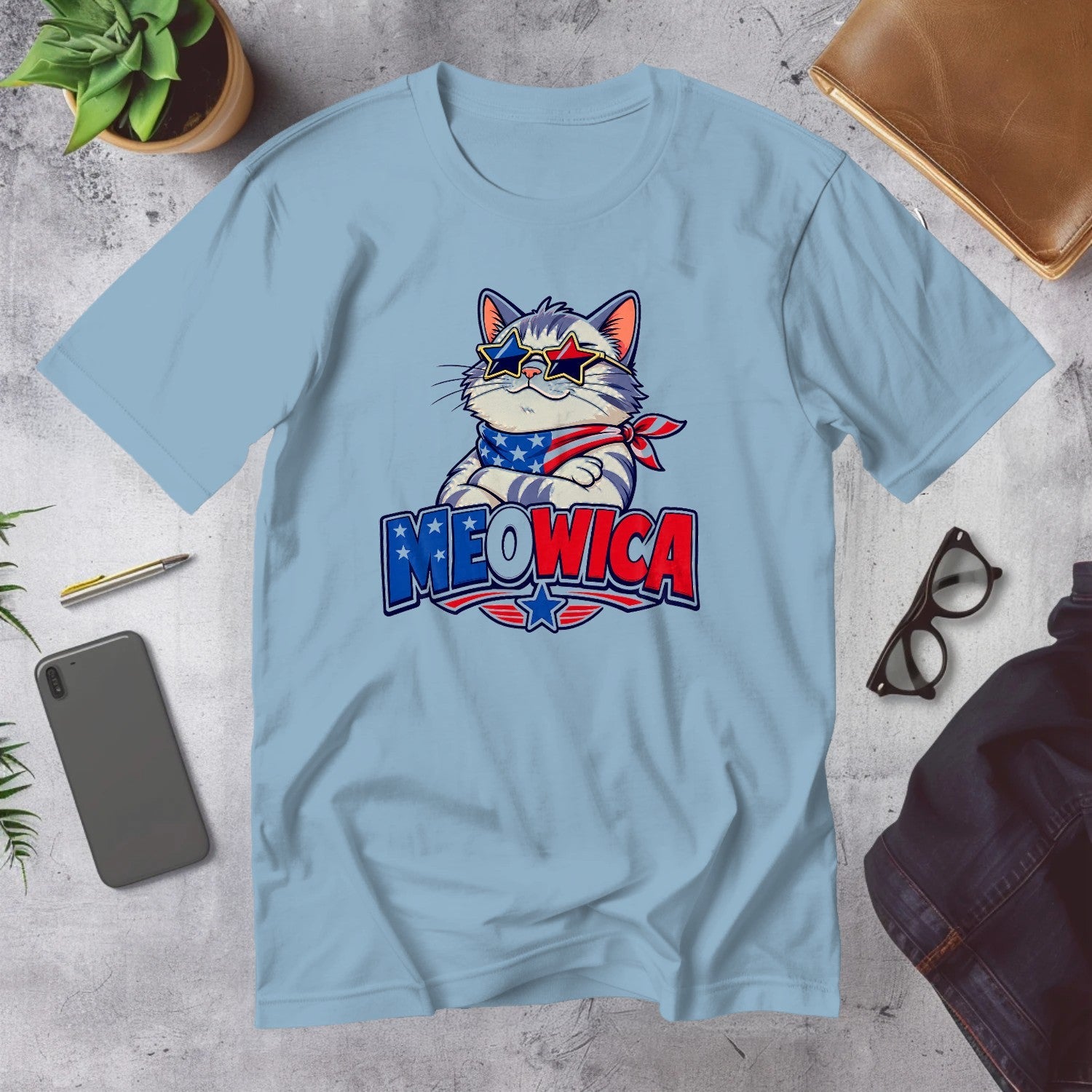 Mega Tees — Light Blue