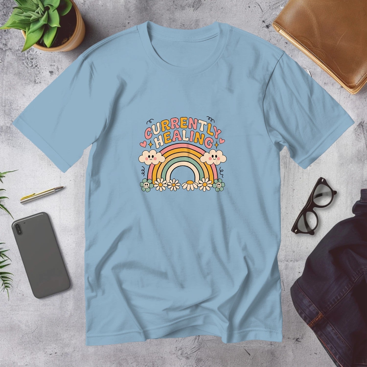 Mega Tees — Light Blue