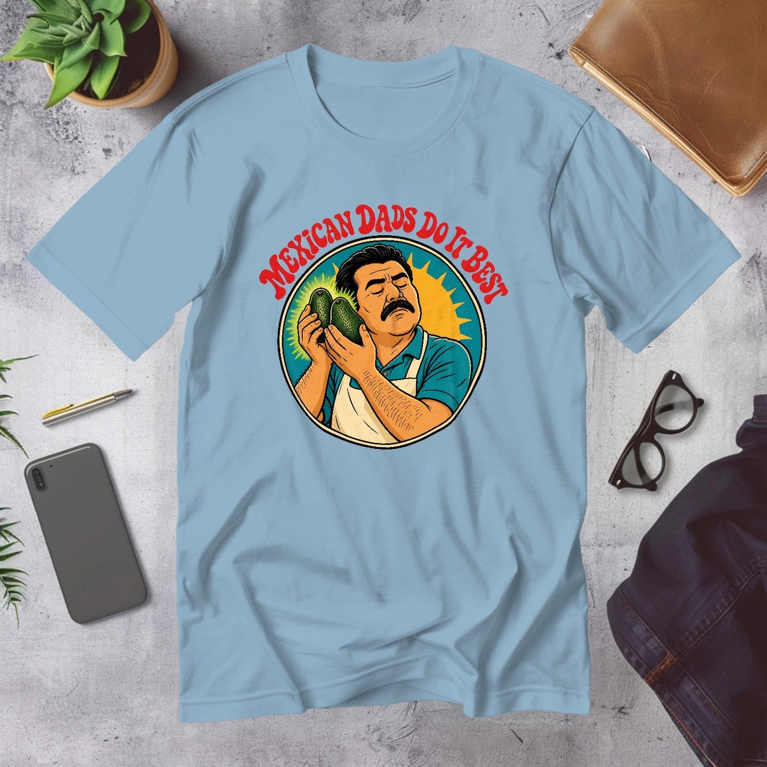 Mega Tees — Light Blue