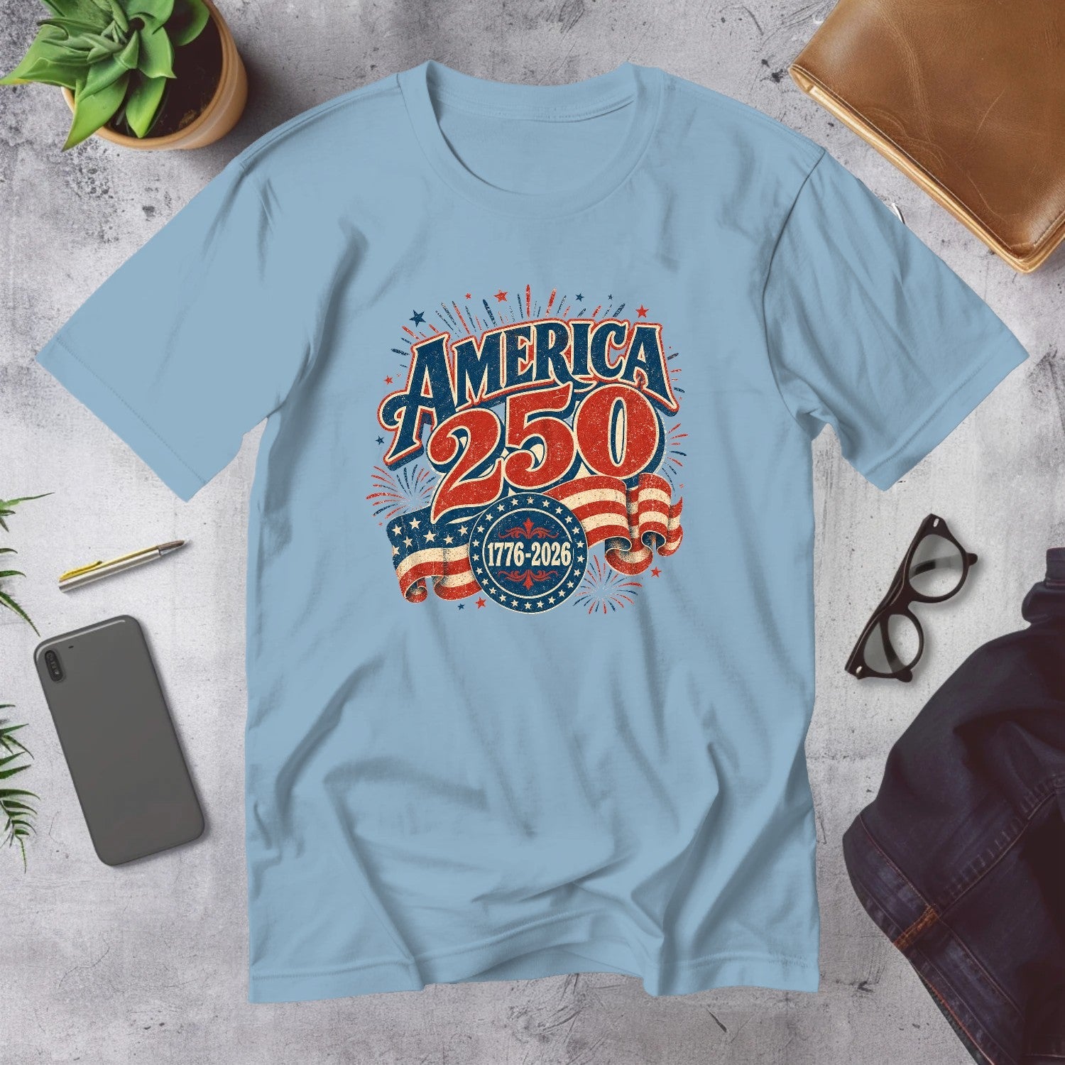 Mega Tees — Light Blue