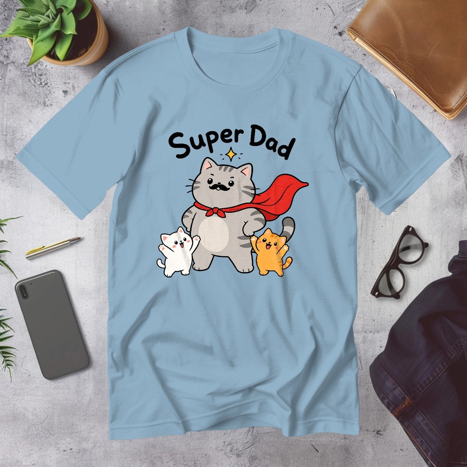 Mega Tees — Light Blue