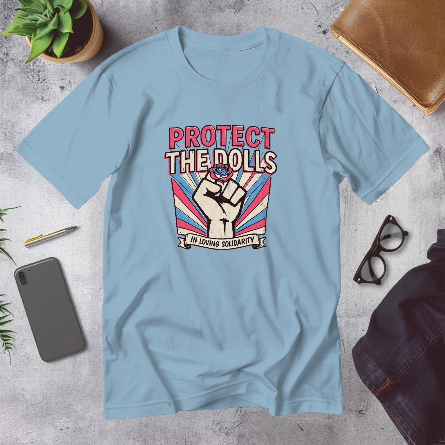 Mega Tees — Light Blue