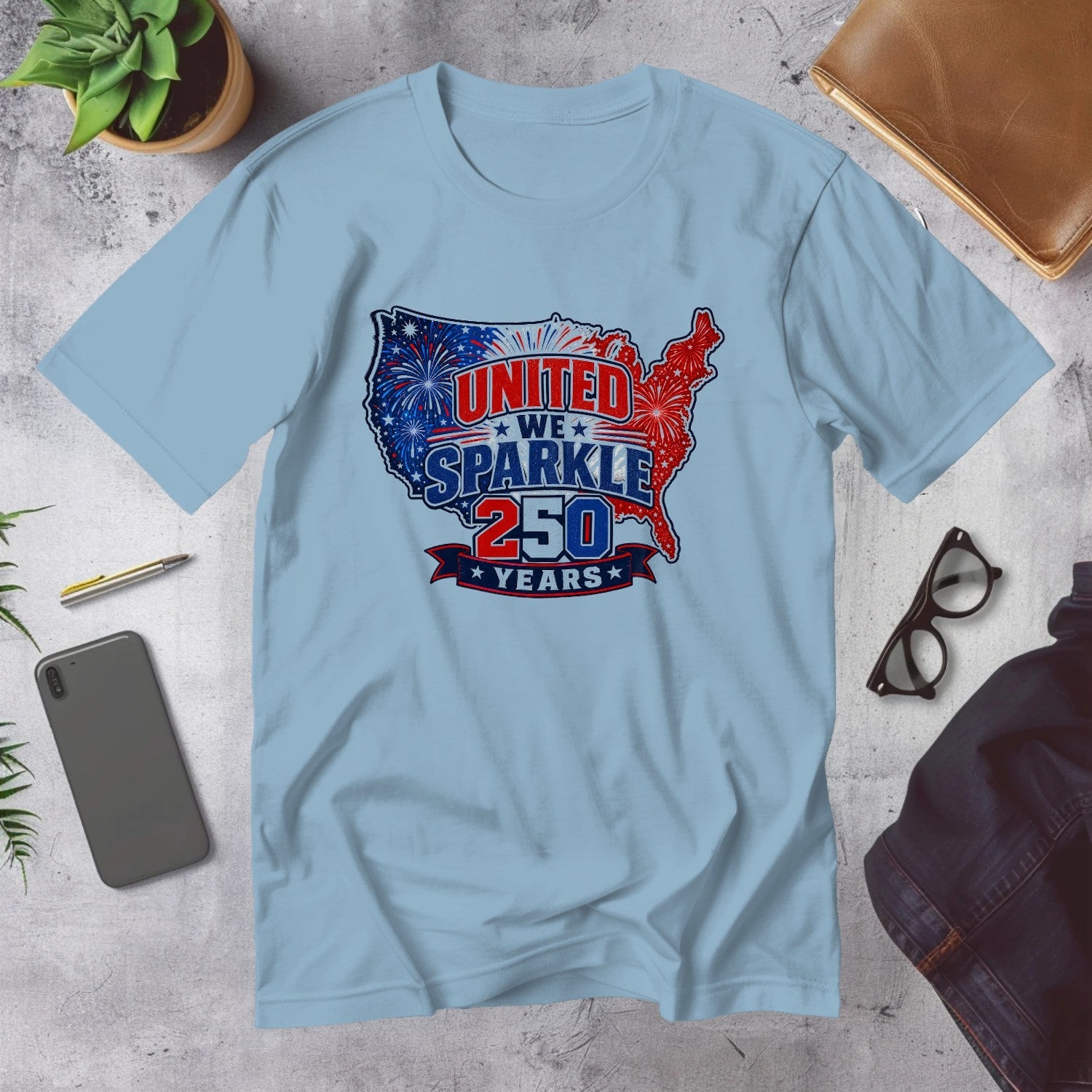 Mega Tees — Light Blue